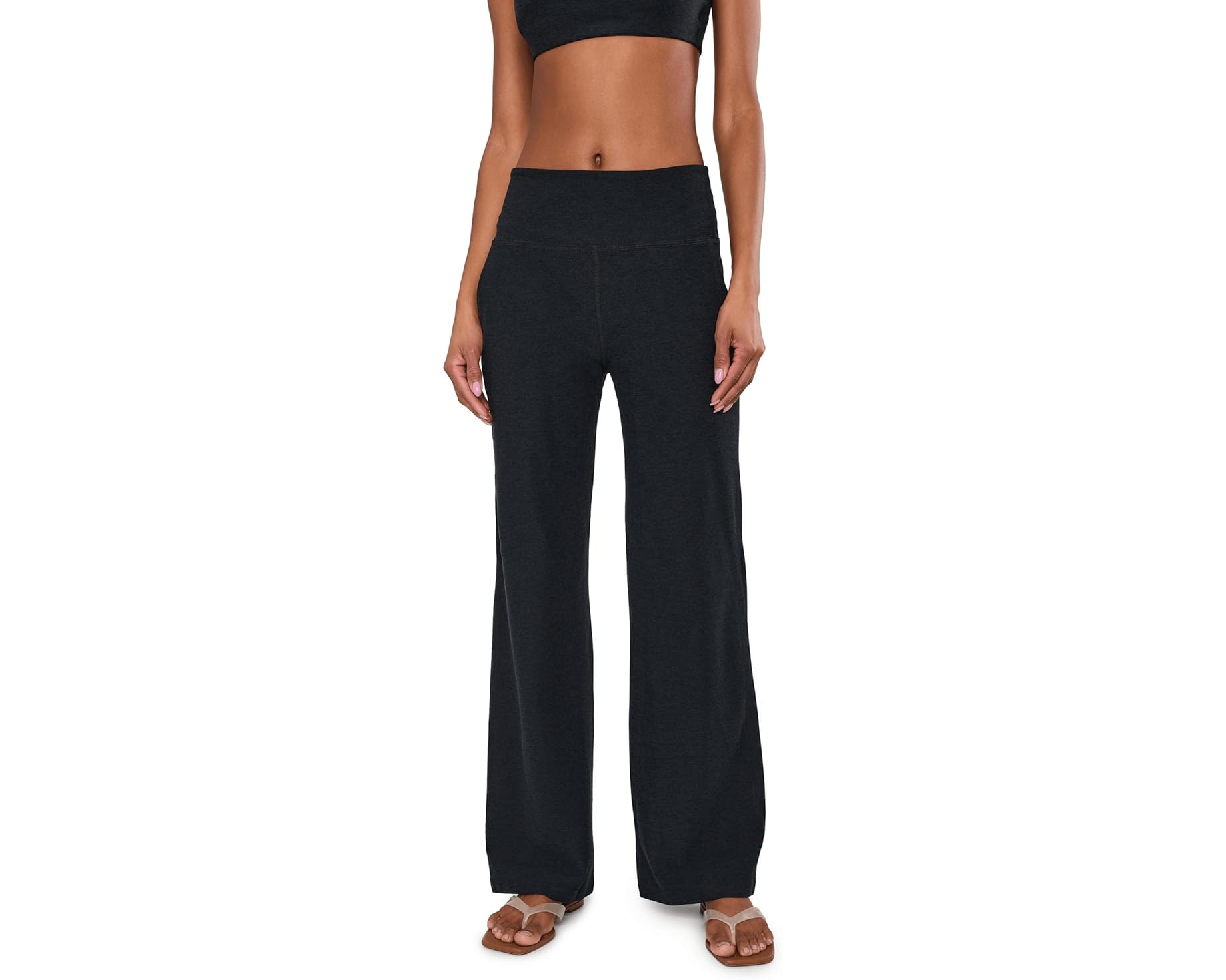 (取寄) ビヨンドヨガ レディース スペースダイ レイド バック ワイド レッグ パンツ Beyond Yoga women Spacedye Laid Back Wide Leg Pants Darkest Night｜ジェットラグ店
