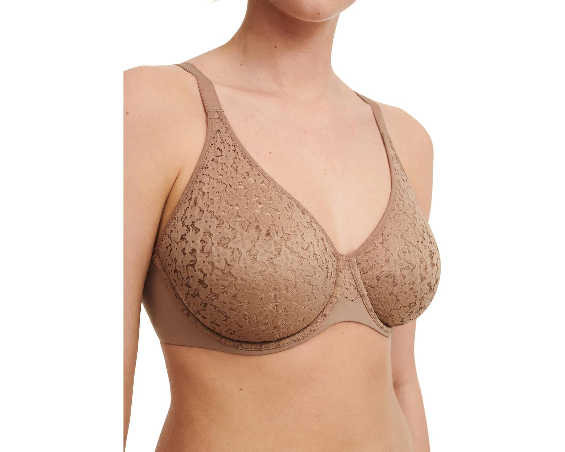 (取寄) シャンテル レディース ノラ フル カバレッジ アンライン モールデッド ブラ Chantelle women Norah Full Coverage Unlined Molded Bra Coffee Latte｜ジェットラグ店