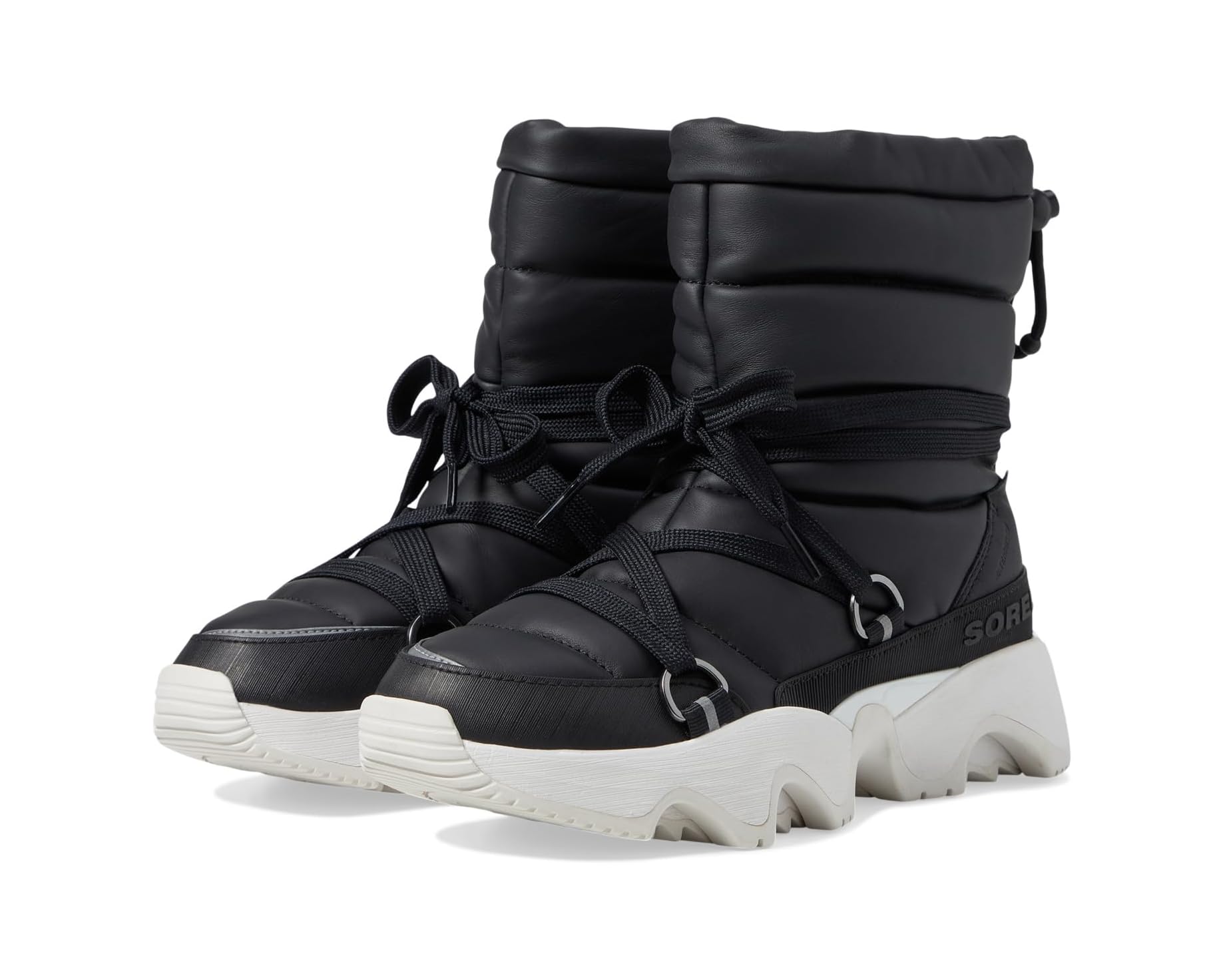 (取寄) ソレル レディース キネティック インパクト ネクスト ブーツ ウォータープルーフ SOREL women Kinetic Impact NXT Boot Waterproof Black/Sea Salt｜ジェットラグ店 37,648円
