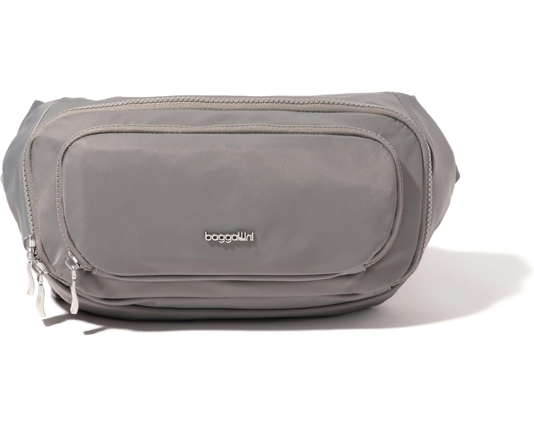 (取寄) バッガリーニ オン ザ ゴー ラージ ベルト バッグ ウェスト パック Baggallini On The Go Large Belt Bag Waist Pack Steel Grey Twill｜ジェットラグ店