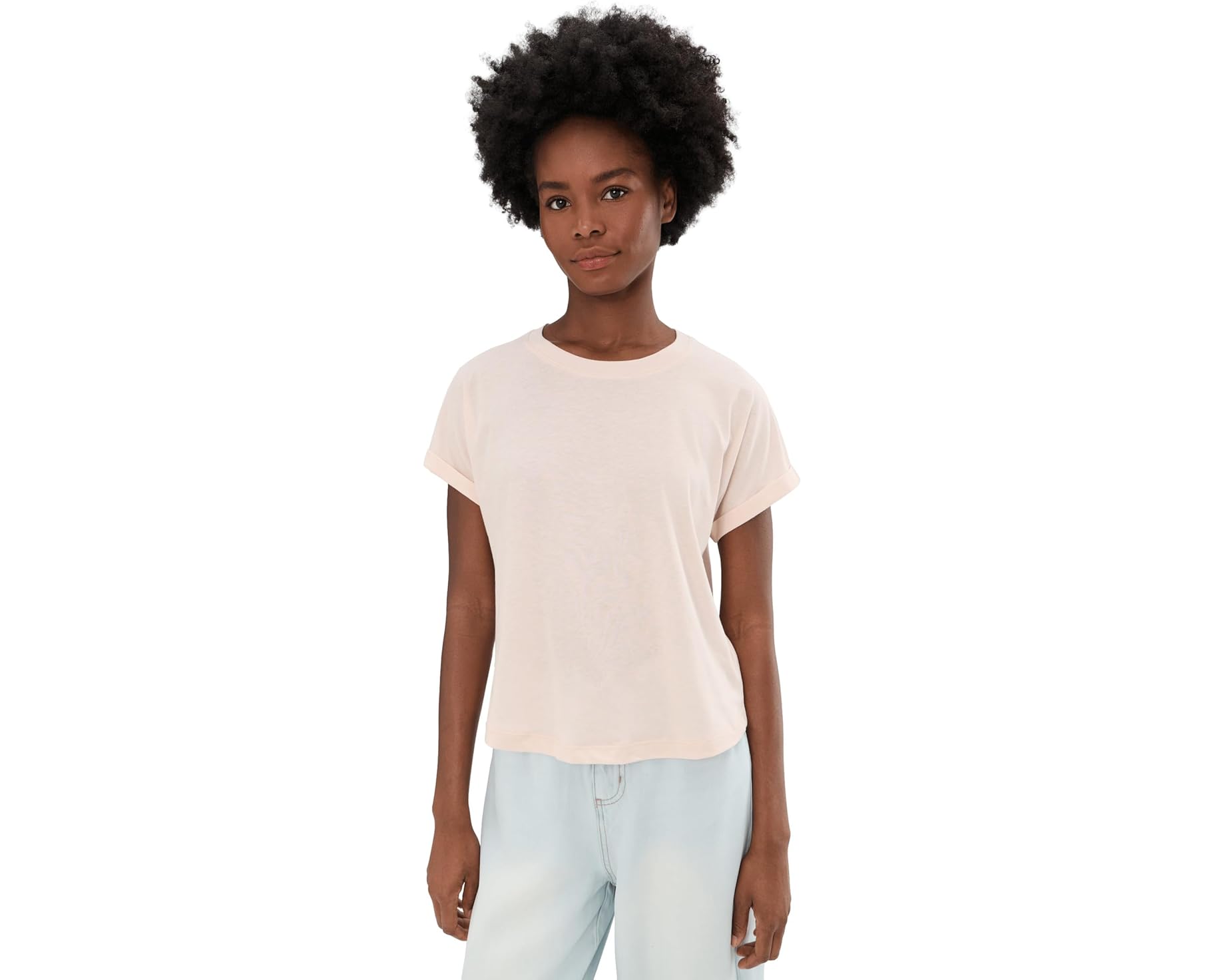 (取寄) スプレンディッド レディース スカイ ショート スリーブ ティー Splendid women Skye Short Sleeve Tee Rose Petal|ジェットラグ店