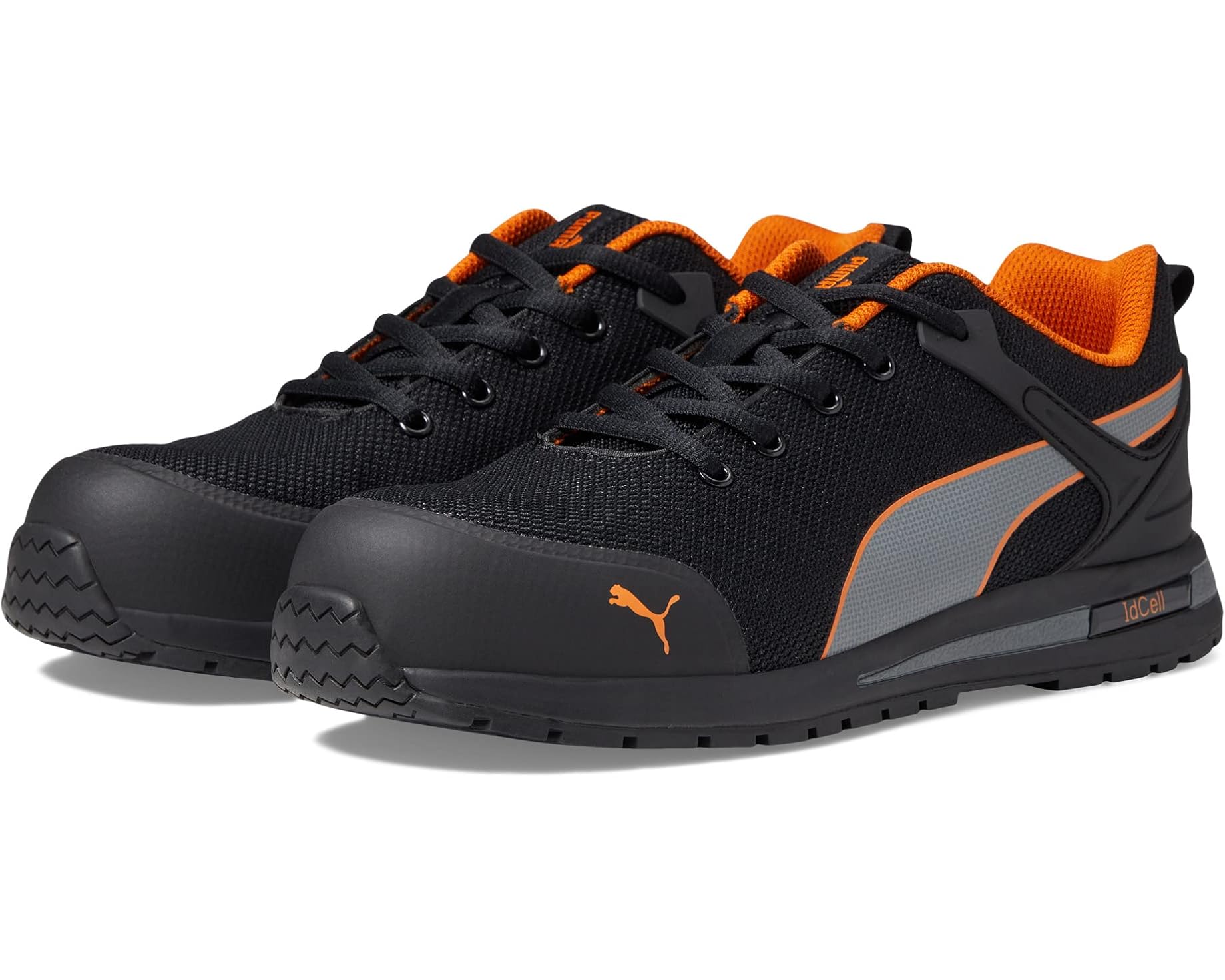 (取寄) プーマ セーフティー メンズ レビティ ニット ロウ ASTM エー PUMA Safety men Levity Knit Low ASTM EH Black/Orange｜ジェットラグ店