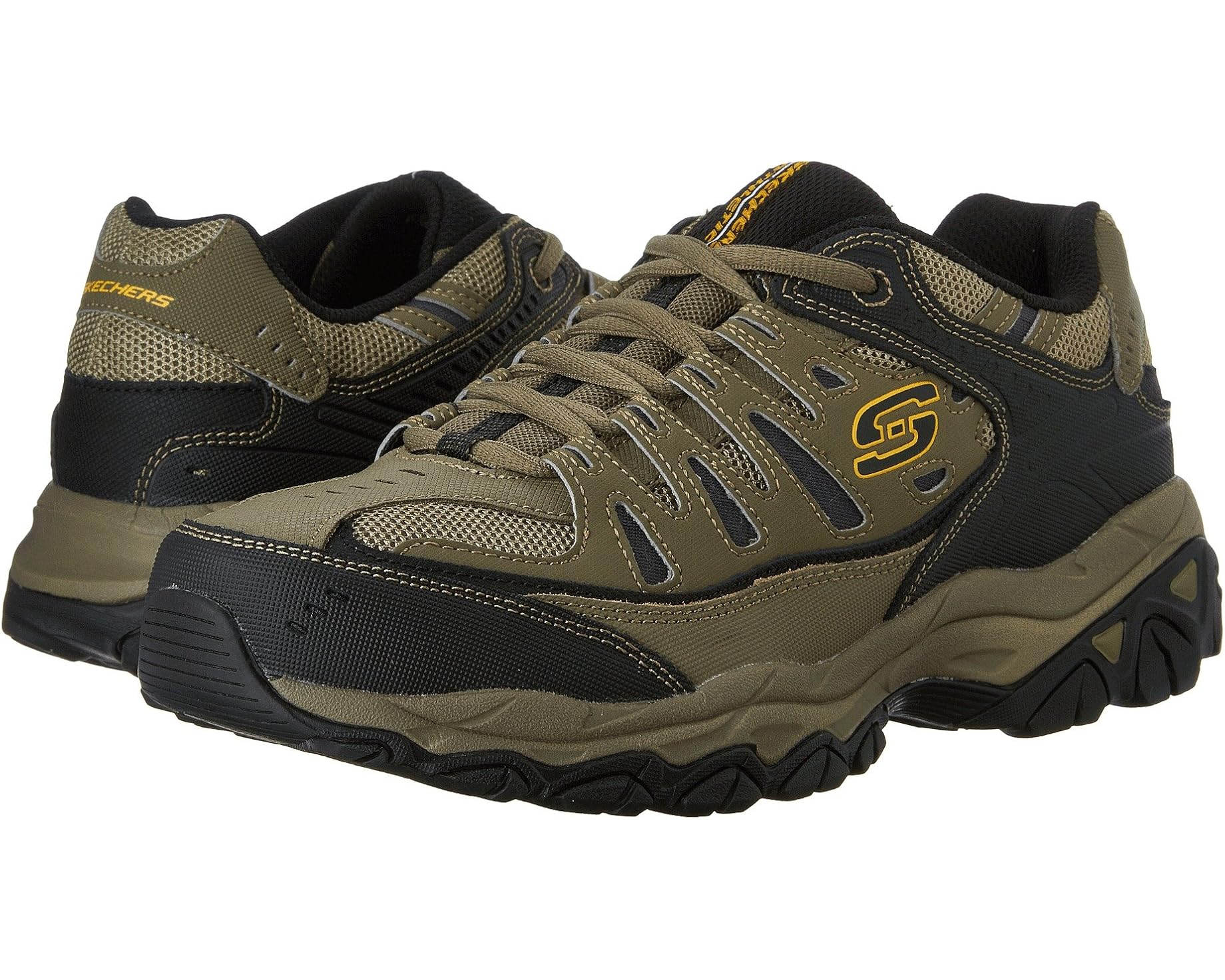 (取寄) スケッチャーズ メンズ アフターバーン M. フィット SKECHERS men Afterburn M. Fit Pebble/Black/Pebble｜ジェットラグ店