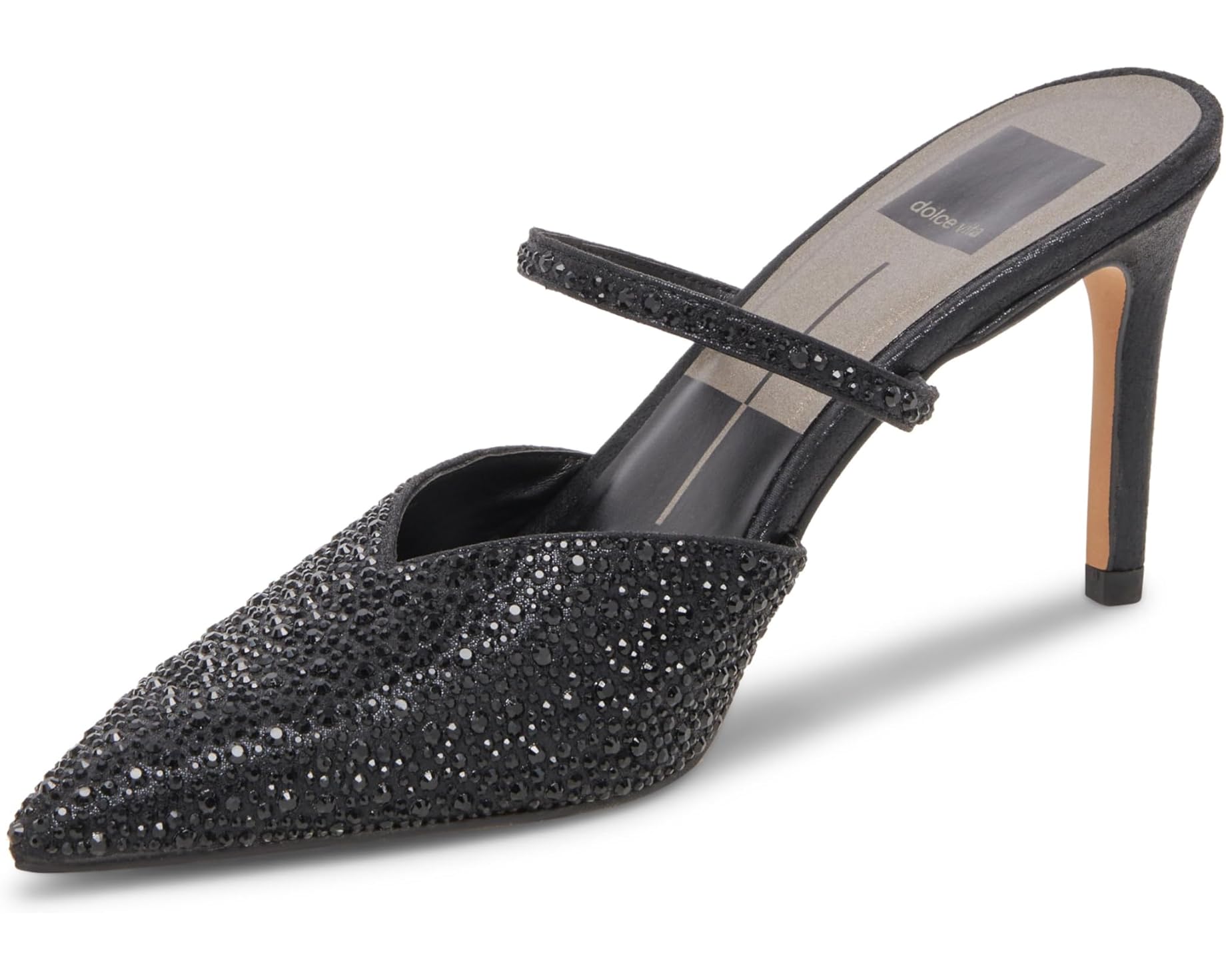 (取寄) ドルチェヴィータ レディース カニカ Dolce Vita women Kanika Black Metallic Fabric｜ジェットラグ店