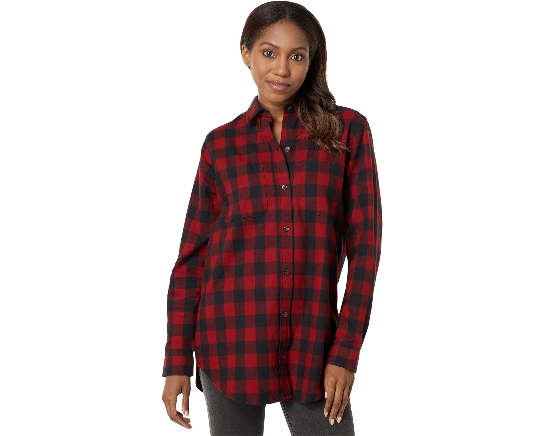 (取寄) エルエルビーン レディース スコッチ プレイド フランネル チュニック L.L.Bean women Scotch Plaid Flannel Tunic Rob Roy|ジェットラグ店