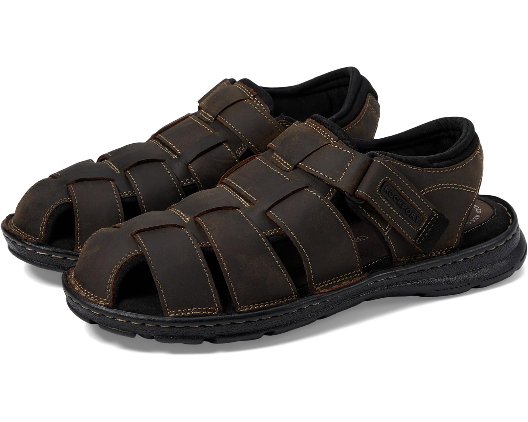(取寄) ロックポート メンズ ダーウィン フィッシャーメン Rockport men Darwyn Fishermen Brown II Leather｜ジェットラグ店