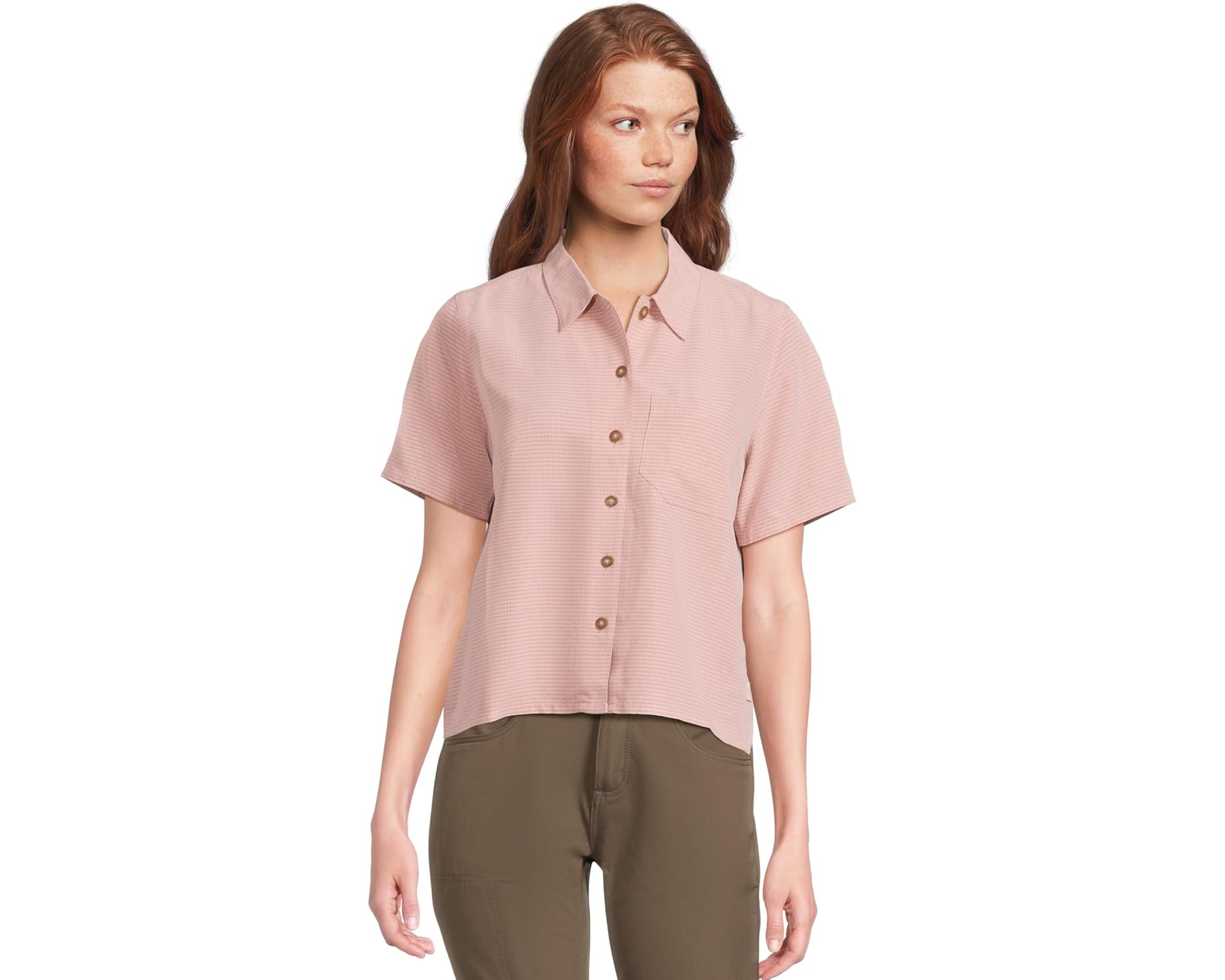 (取寄) ロイヤルロビンズ レディース デザート パッカー ショート スリーブ Royal Robbins women Desert Pucker Short Sleeve Quartz|ジェットラグ店