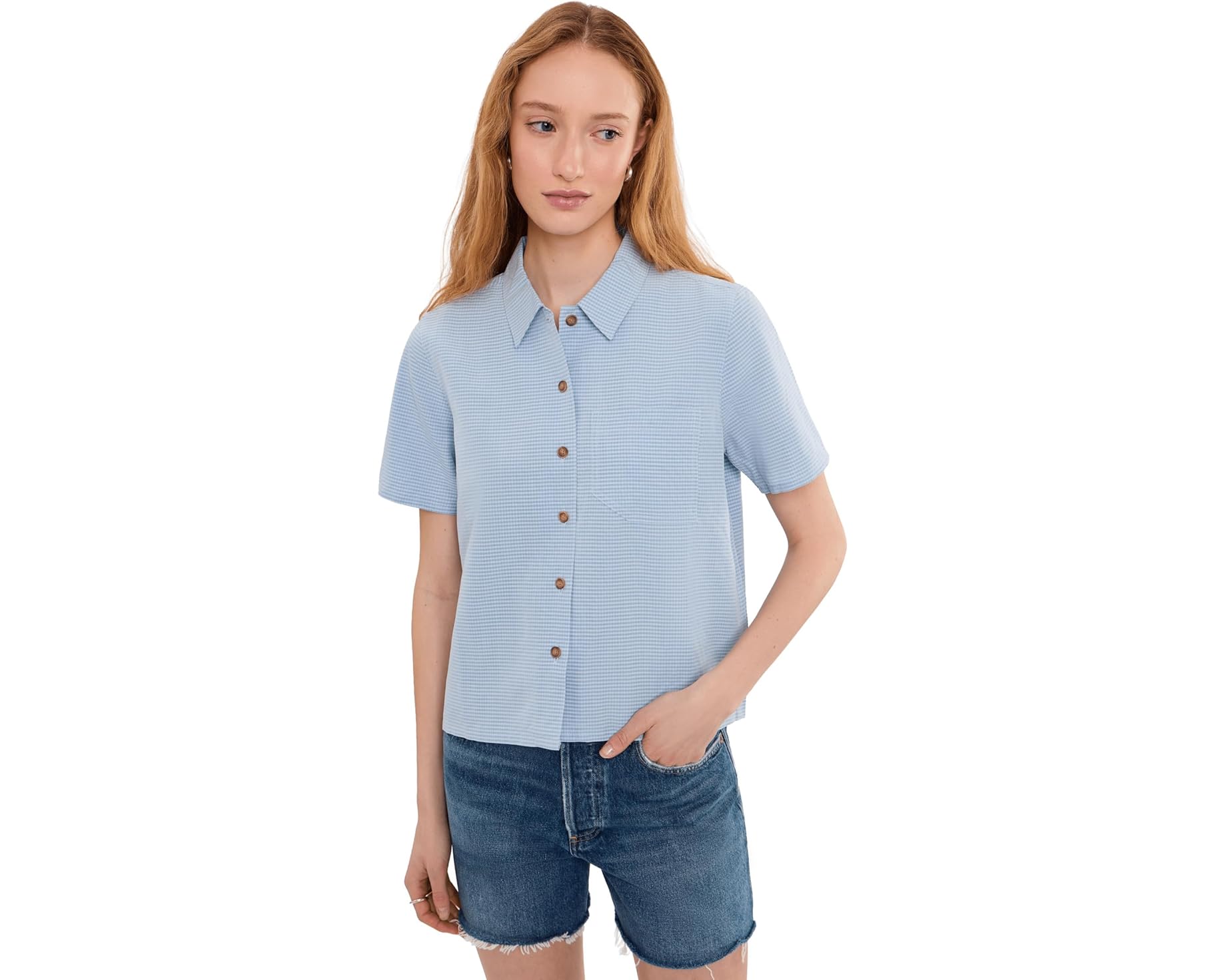(取寄) ロイヤルロビンズ レディース デザート パッカー ショート スリーブ Royal Robbins women Desert Pucker Short Sleeve Skyway|ジェットラグ店
