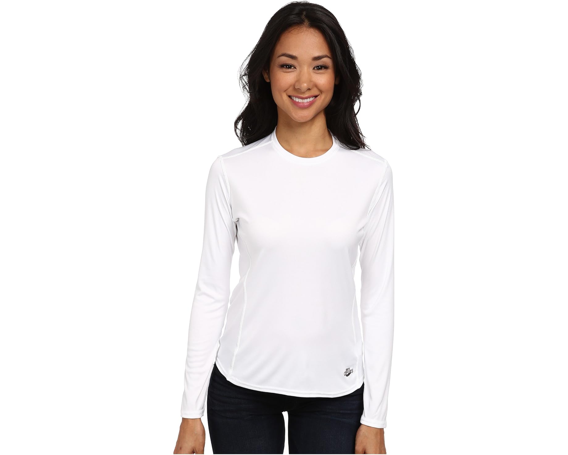 (取寄) ホットチリ レディース ピーチスキンズ クルー ネック Hot Chillys women Peachskins Crew Neck White｜ジェットラグ店