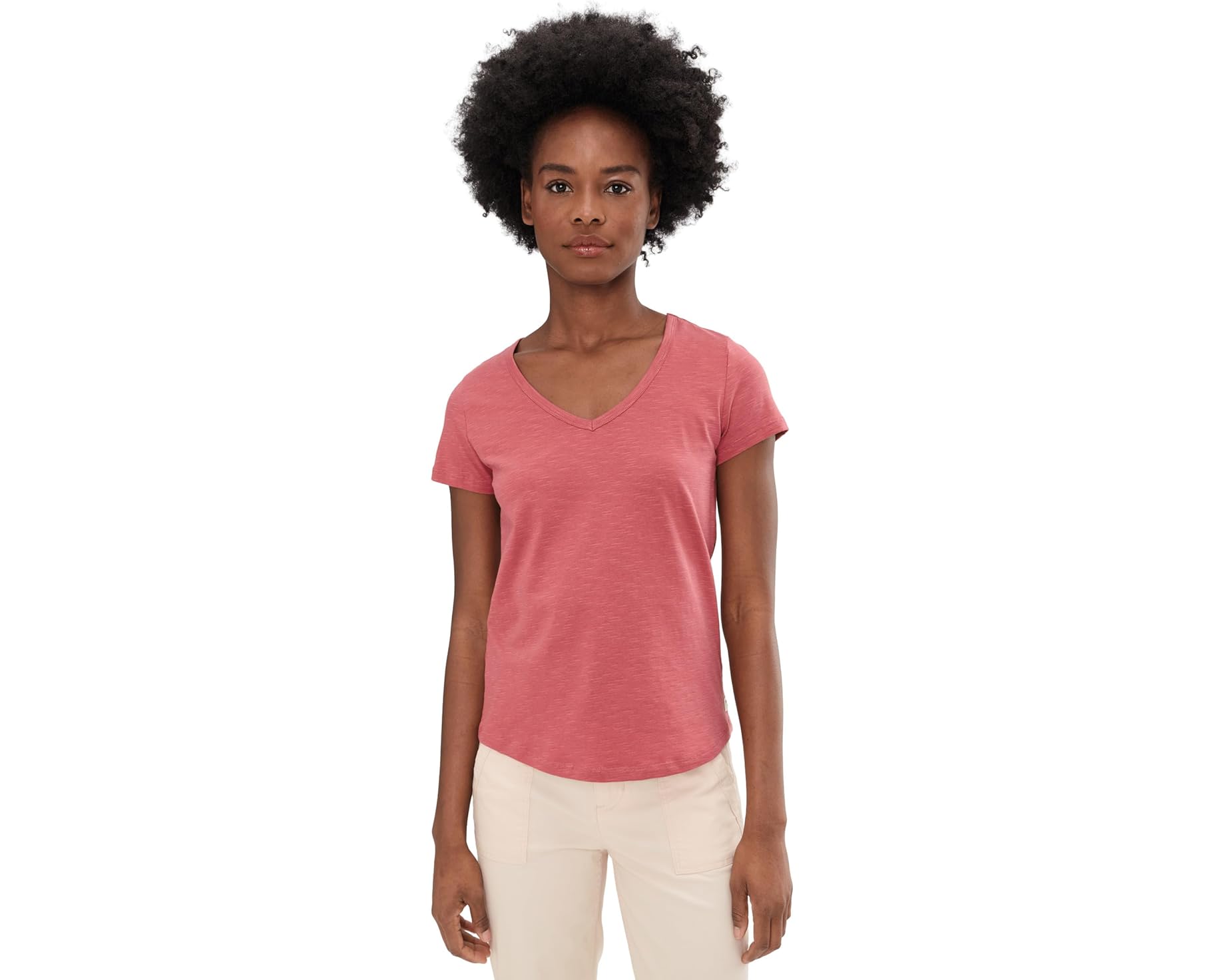 (取寄) レディース マーリー ショート スリーブ V ティー Toad&amp;Co women Marley Short Sleeve V Tee Dusty Cedar｜ジェットラグ店