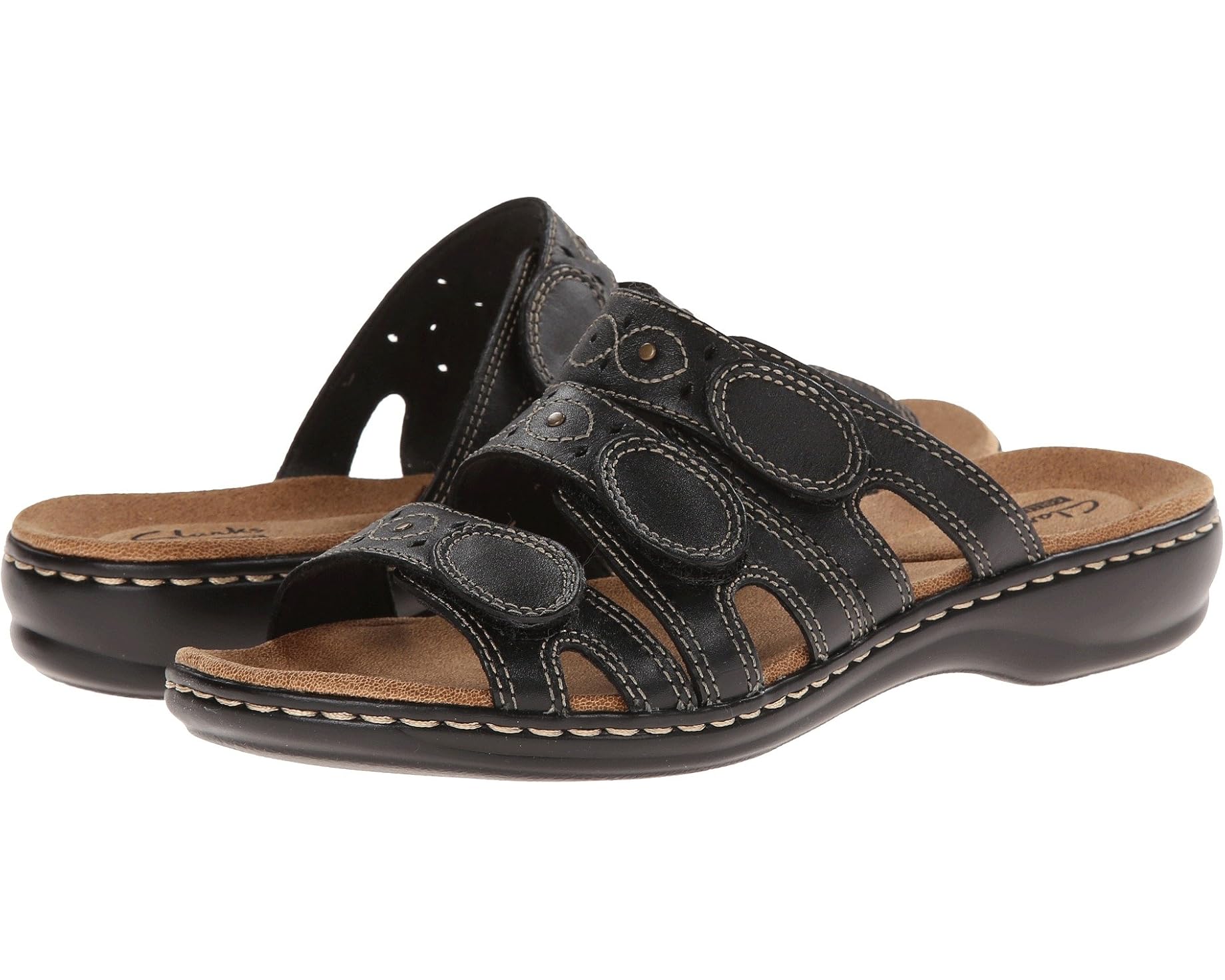 (取寄) クラークス レディース レイサ カクティ Q Clarks women Leisa Cacti Q Black Leather|ジェットラグ店