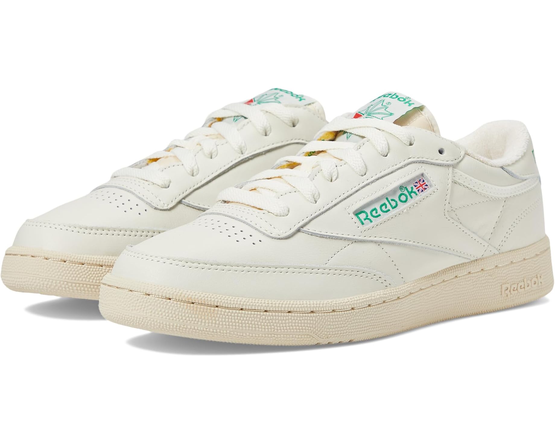 (取寄) リーボック ライフスタイル ユニセックス クラブ シー 85 ビンテージ Reebok Lifestyle unisex Club C 85 Vintage Chalk/Paper White/Glen Green|ジェットラグ店