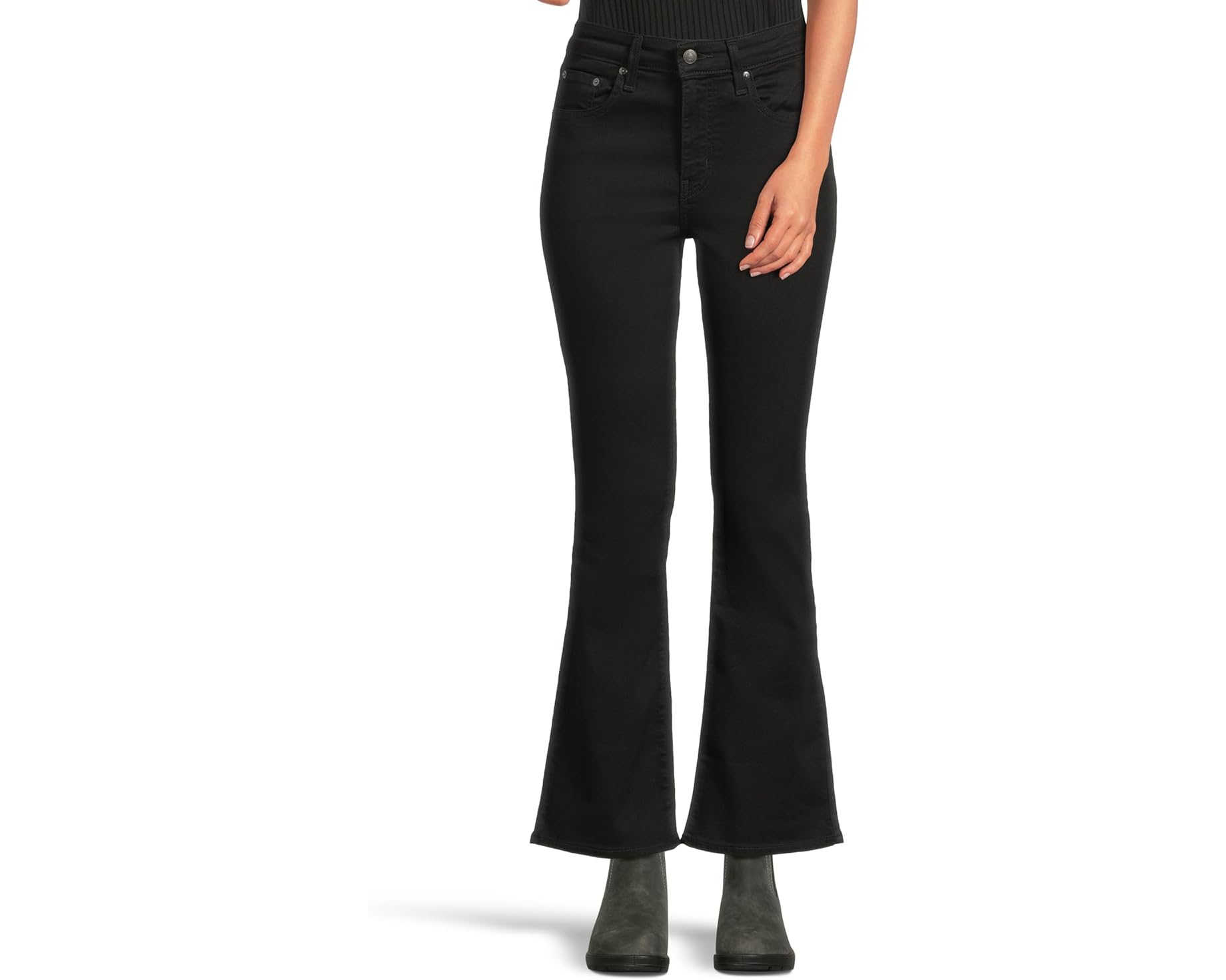 (取寄) レディース 725 ハイライズ ブーツカット Levi's Womens women 725 High-Rise Bootcut Soft Black|ジェットラグ店