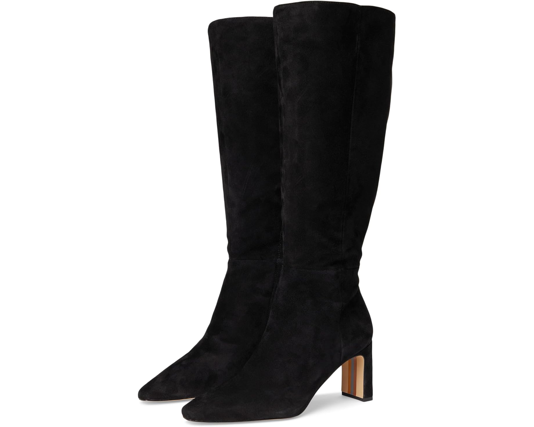 (取寄) サムエデルマン レディース シルビア Sam Edelman women Sylvia Black Suede Extra Wide Calf｜ジェットラグ店