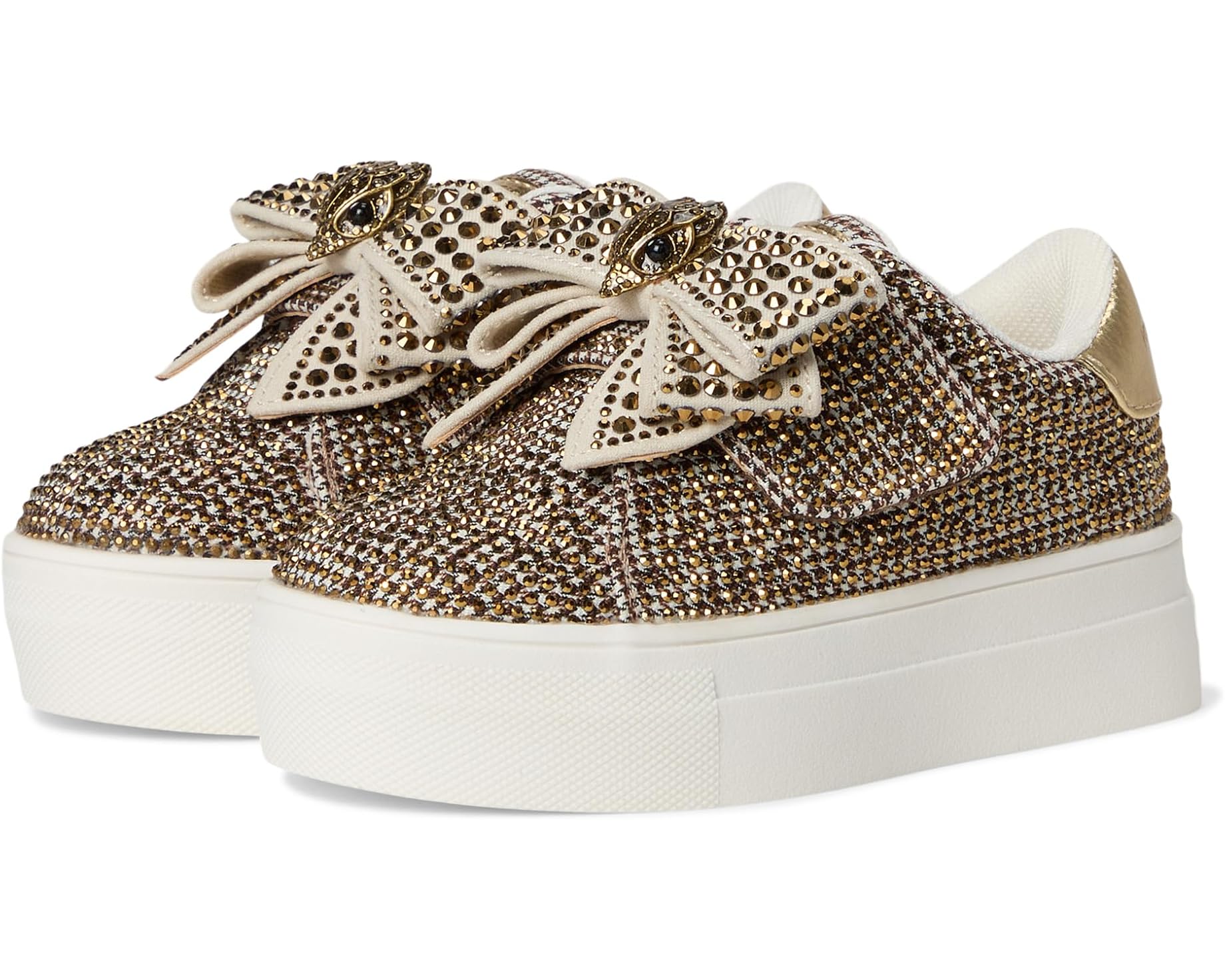 (取寄) カートガイガー ロンドン キッズ ミニ レイニー ボウ (トドラー) Kurt Geiger London kids Mini Laney Bow (Toddler) Beige｜ジェットラグ店