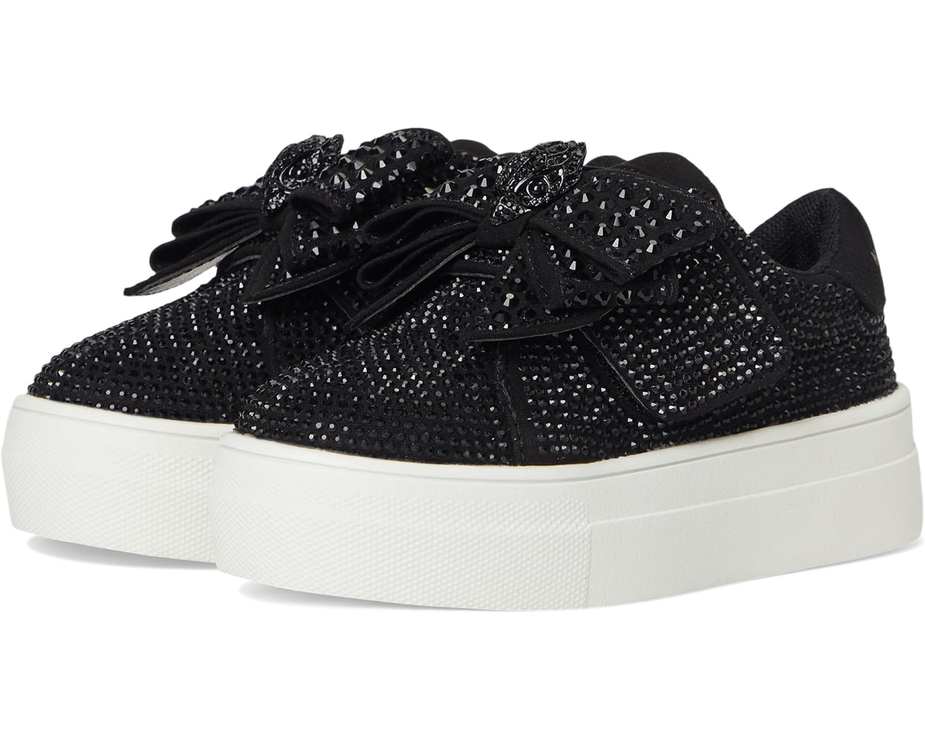 (取寄) カートガイガー ロンドン キッズ ミニ レイニー ボウ (トドラー) Kurt Geiger London kids Mini Laney Bow (Toddler) Black/White｜ジェットラグ店
