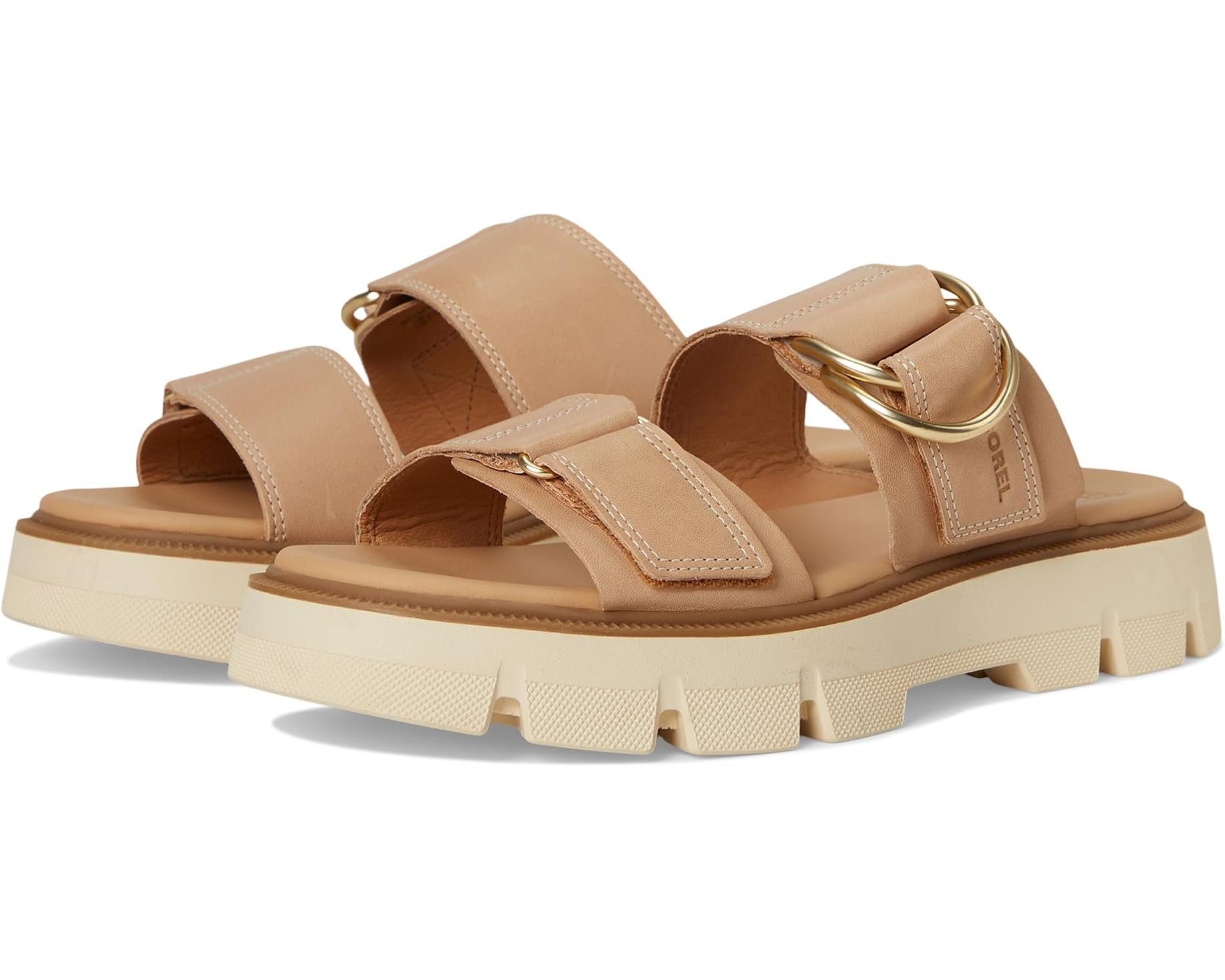 (取寄) ソレル レディース レイン スライド サンダル SOREL women Rein CB Slide Sandals Honest Beige/Bleached Ceramic｜ジェットラグ店
