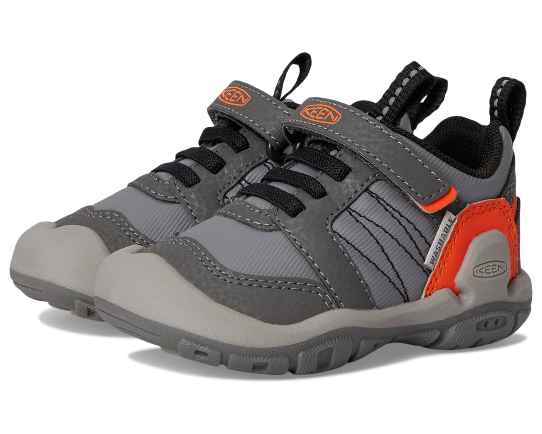(取寄) キーン キッズ ノッチ ピーク (トドラー/リトル キッド/ビッグ キッド) KEEN kids Knotch Peak (Toddler/Little Kid/Big Kid) Magnet/Safety Orange｜ジェットラグ店