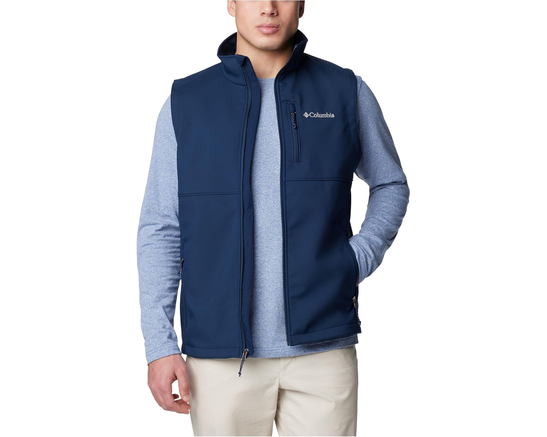 (取寄) コロンビア メンズ アセンダー リ ソフトシェル ベスト Columbia men Ascender II Softshell Vest Collegiate Navy|ジェットラグ店