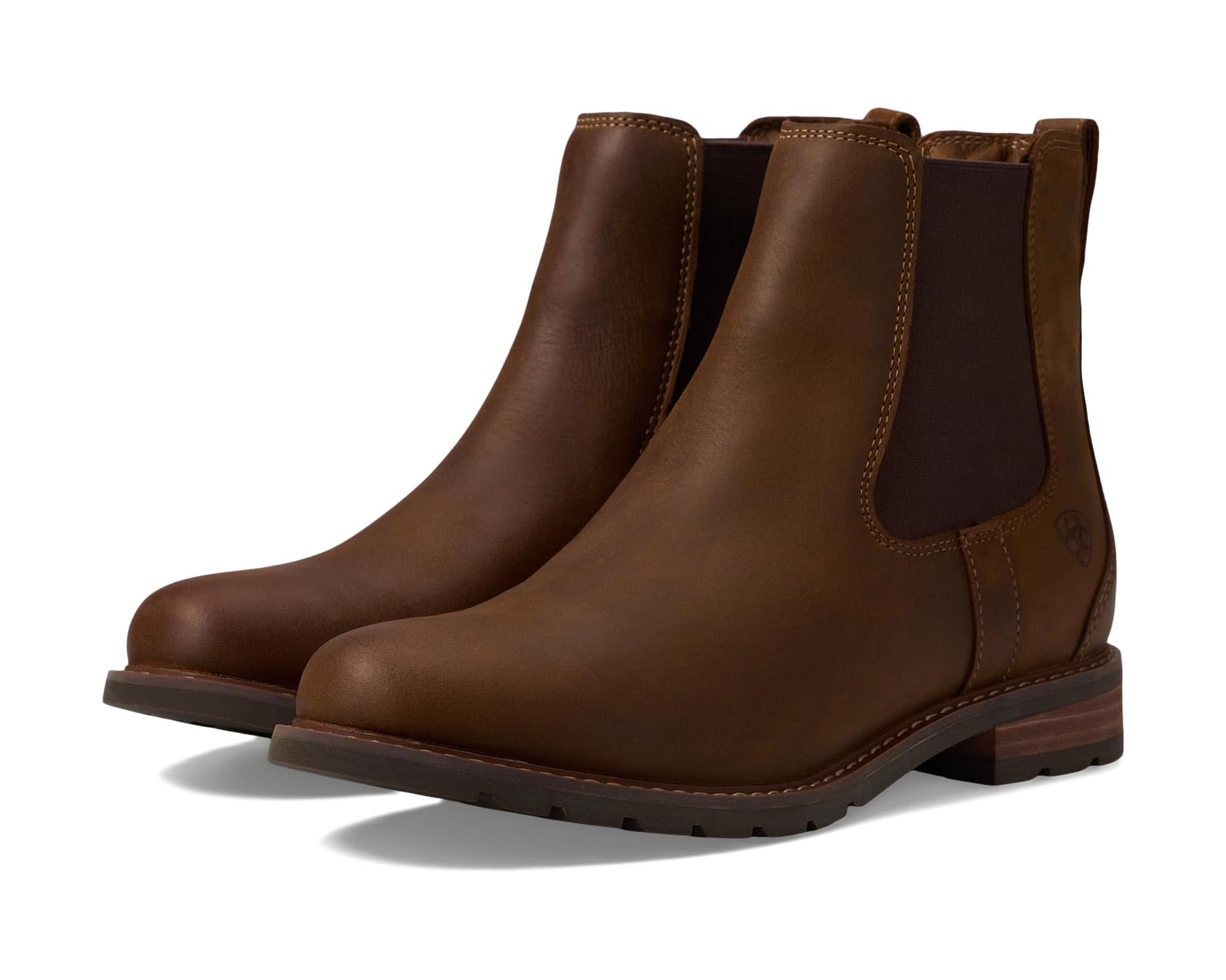(取寄) アリアット レディース ウェックスフォード ウォータープルーフ チェルシー ブーツ Ariat women Wexford Waterproof Chelsea Boots Weathered Brown｜ジェットラグ店