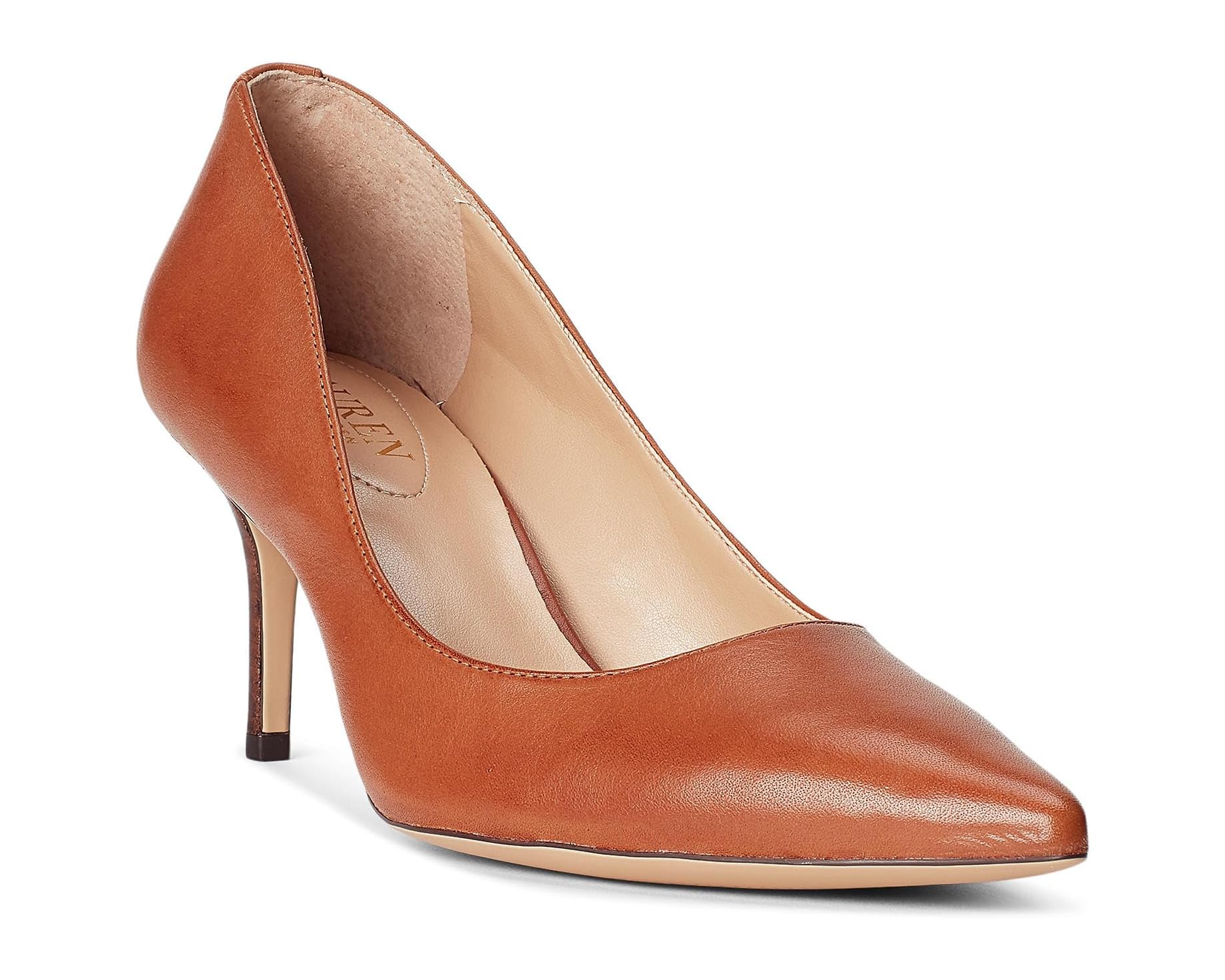 (取寄) ローレン ラルフローレン レディース ラネット ポンプ Lauren Ralph Lauren women Lanette Pump Deep Saddle Tan|ジェットラグ店