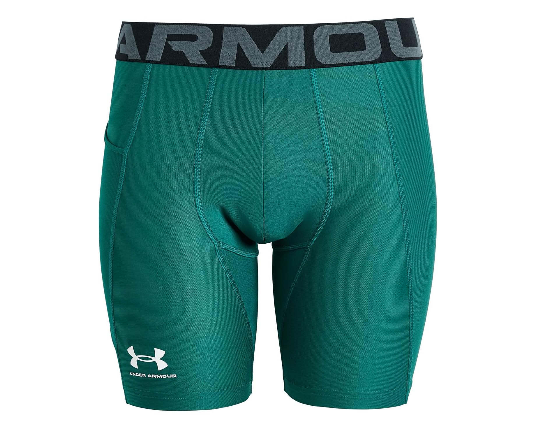 (取寄) アンダーアーマー メンズ ヒートギア アーマー ショーツ Under Armour men Heatgear Armour Shorts Rack Green/White｜ジェットラグ店