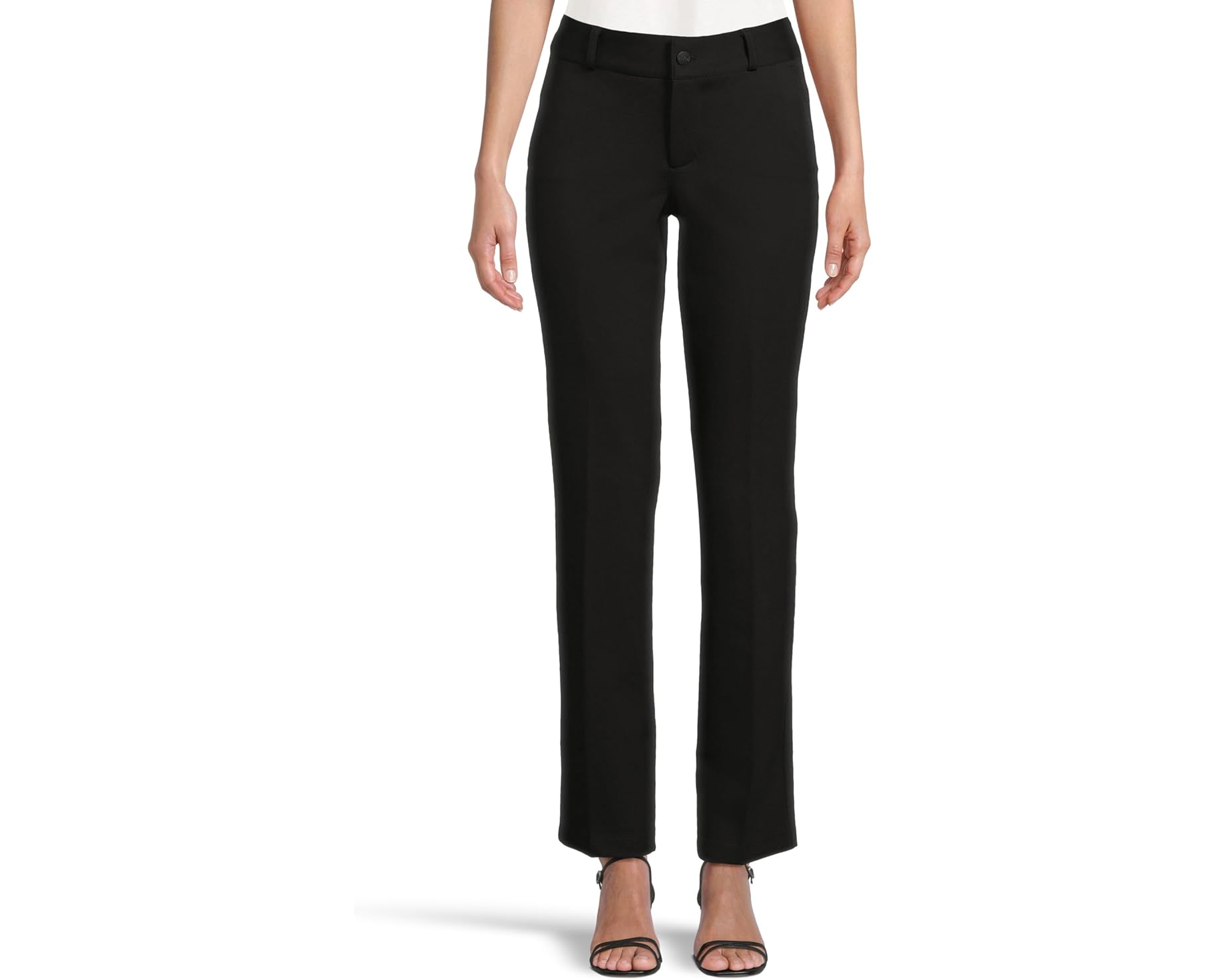 (取寄) エヌワイディージェイ レディース スカルプト ハー クラシック トラウザーズ NYDJ women Sculpt Her Classic Trousers Black｜ジェットラグ店