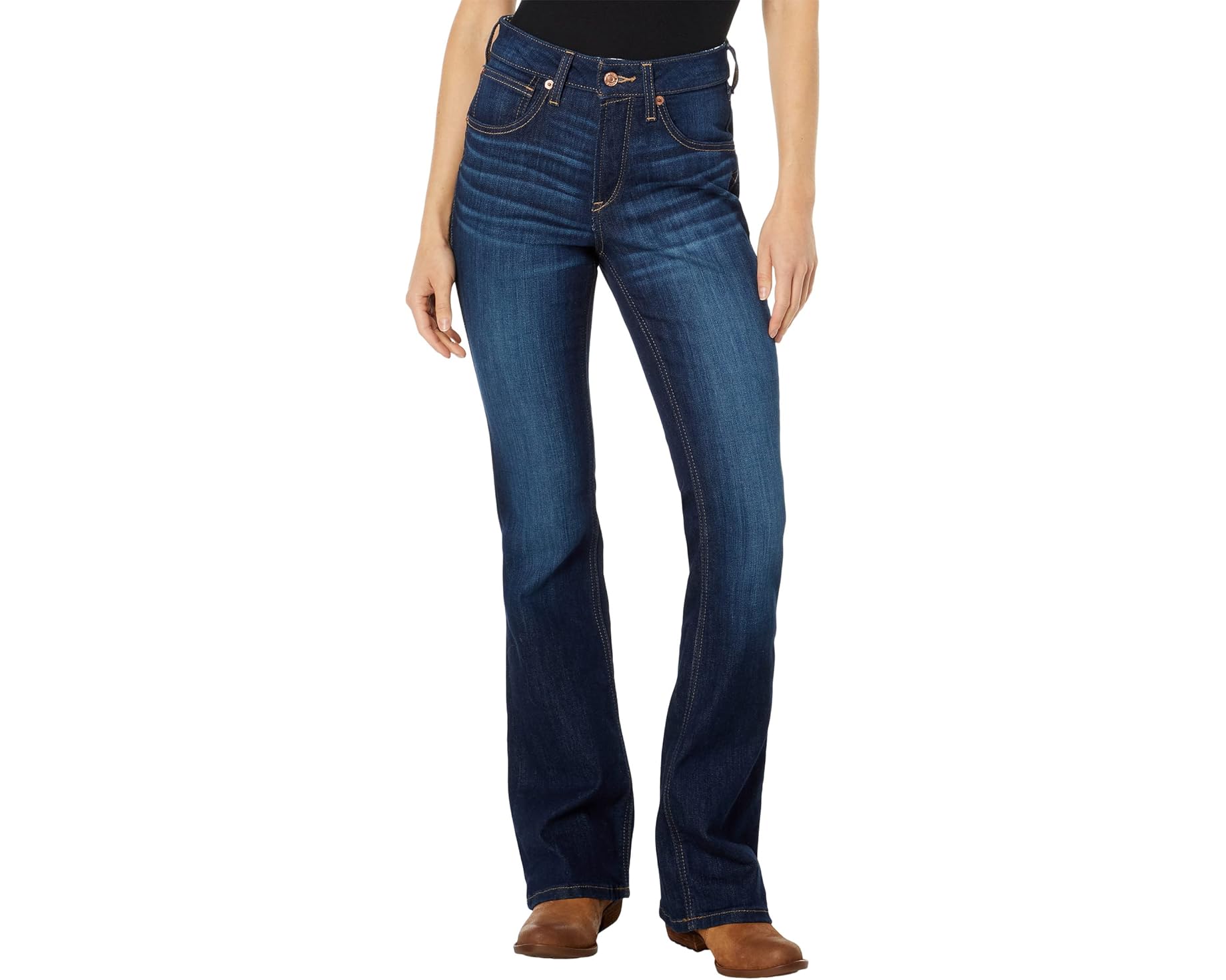 (取寄) アリアット レディース リアル ハイライズ バラリー ブーツカット ジーンズ Ariat women Real High-Rise Ballary Bootcut Jeans Pennsylvania|ジェットラグ店