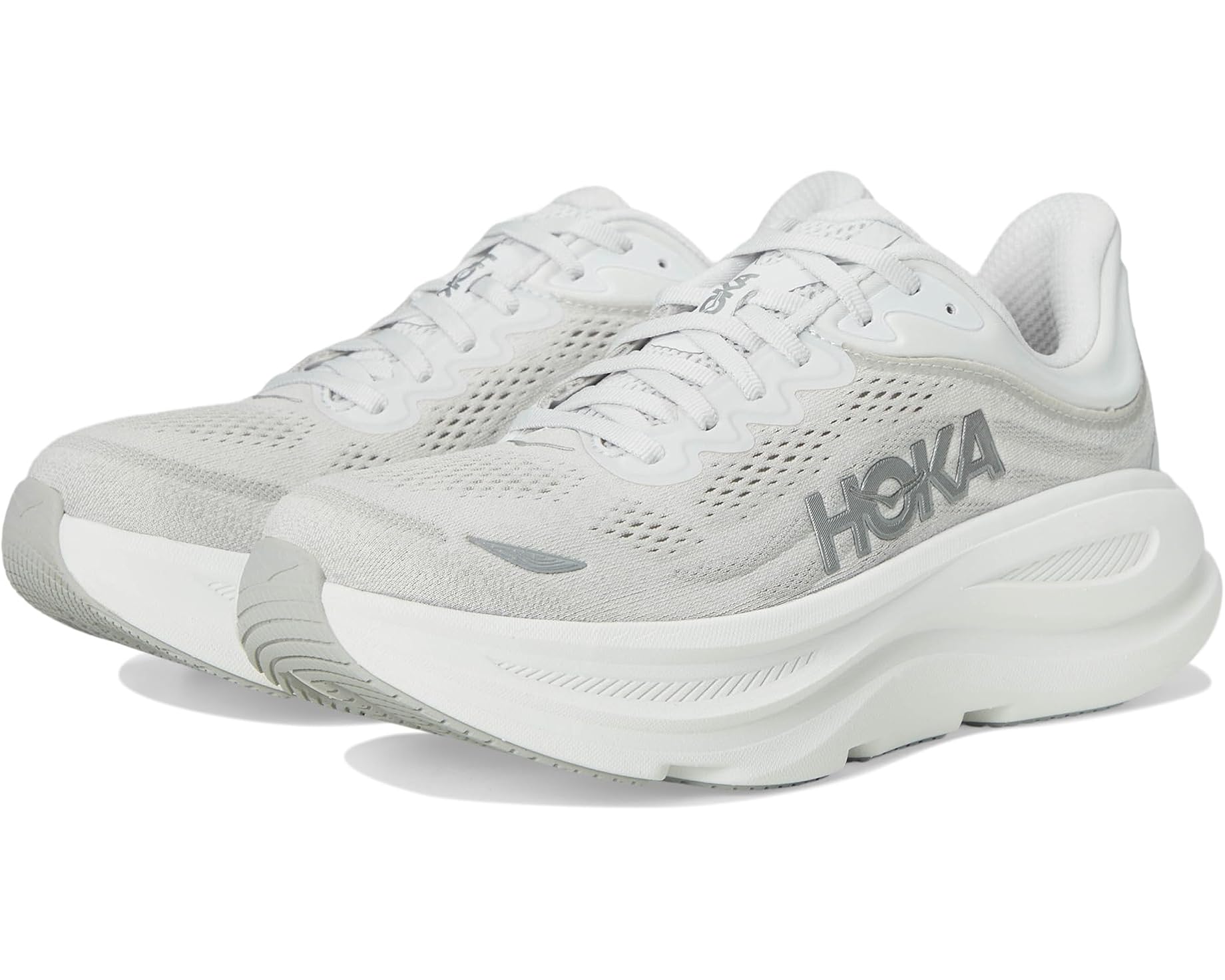 (取寄) ホカオネオネ レディース ボンダイ 9 Hoka women Bondi 9 Stardust/Silver｜ジェットラグ店