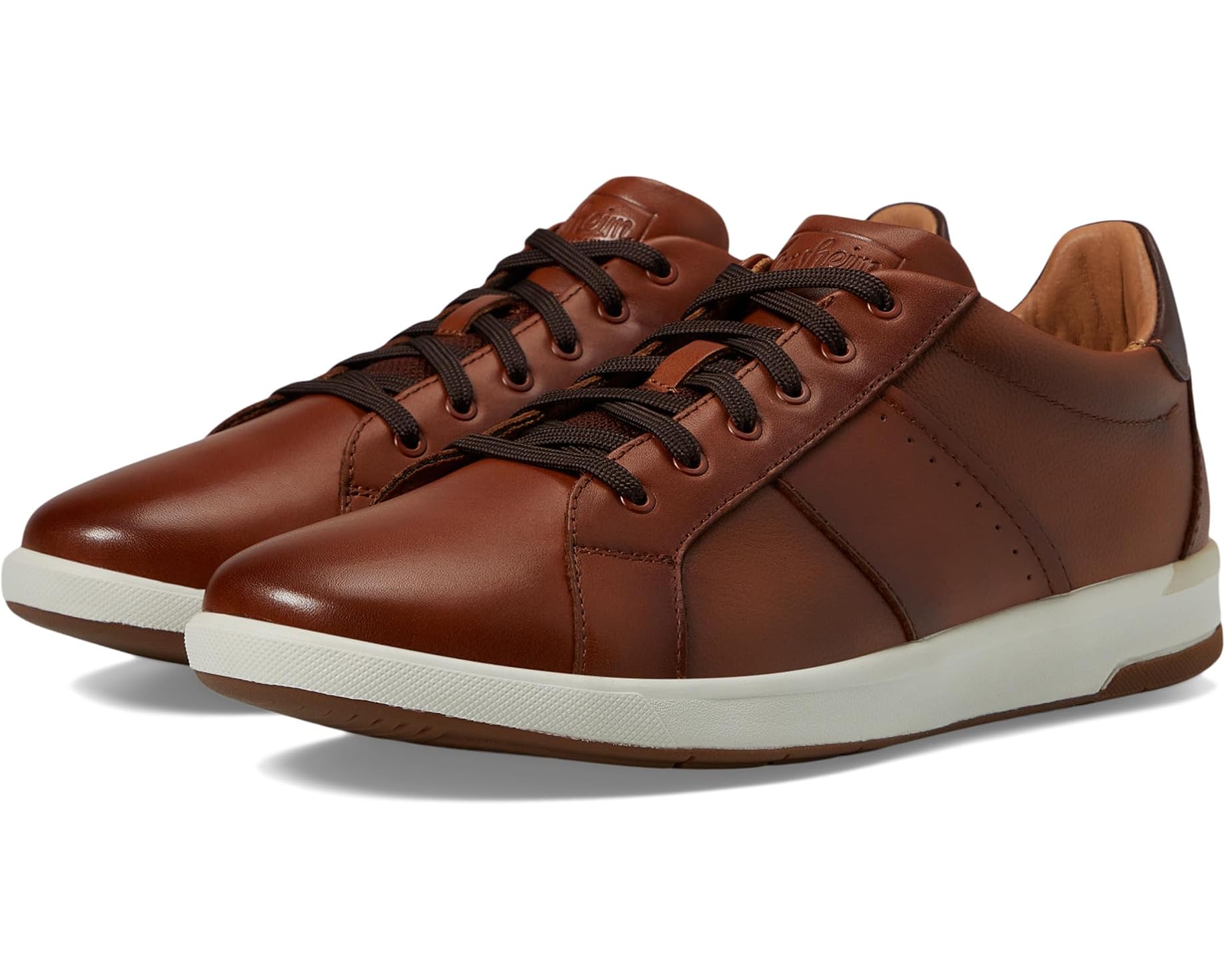(取寄) フローシャイム メンズ クロスオーバー レース トゥ トゥ カジュアル スニーカー Florsheim men Crossover Lace to Toe Casual Sneaker Cognac Smooth Milled｜ジェットラグ店