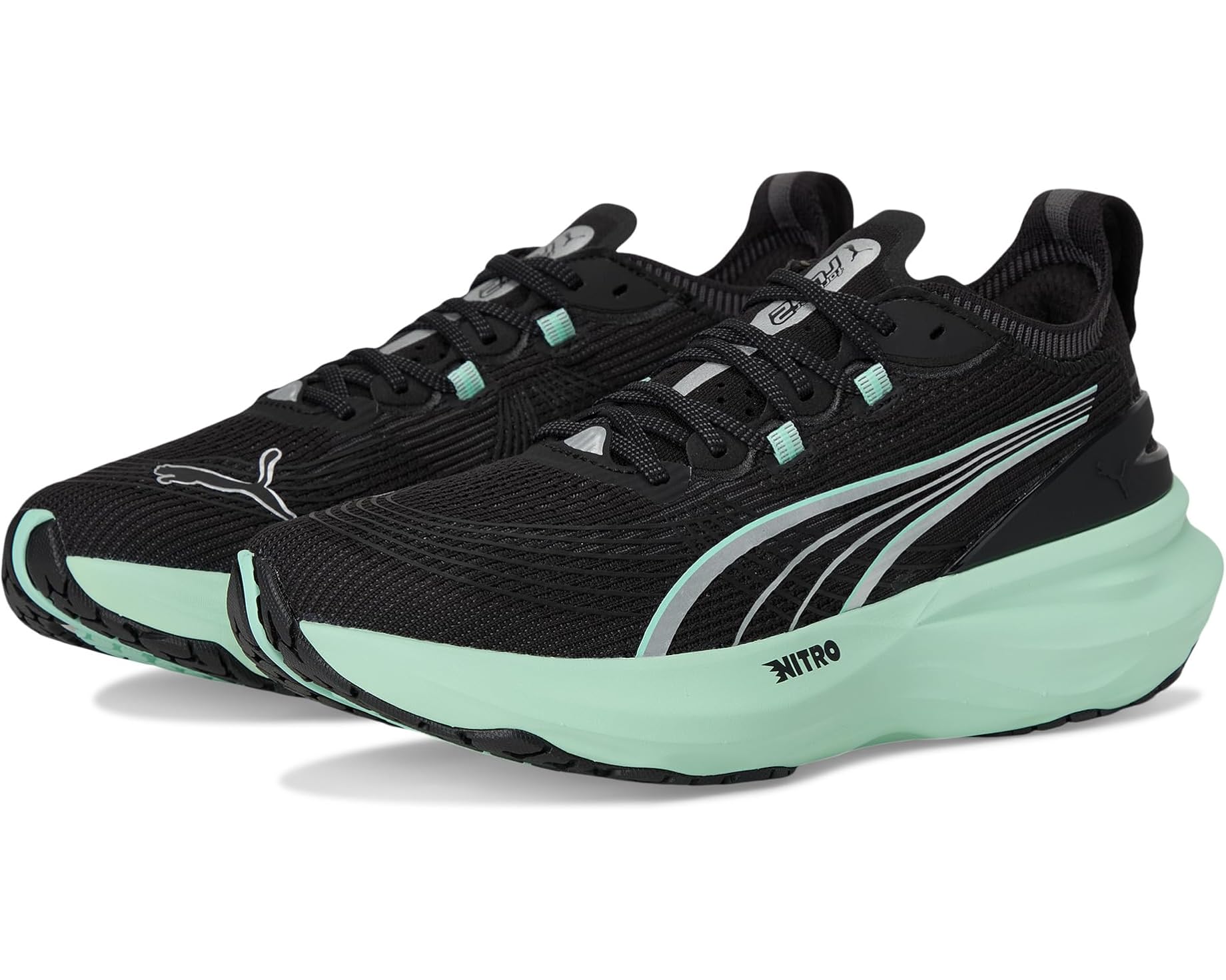 (取寄) プーマ レディース フォーエバーラン ニトロ PUMA women Foreverrun Nitro Black/Mint Melt｜ジェットラグ店