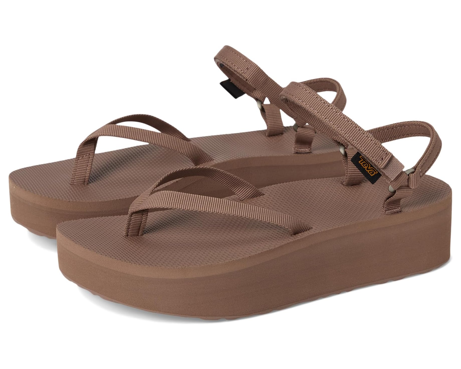 (取寄) テバ レディース フラットフォーム サンダル スリム Teva women Flatform Sandal Slim Caribou｜ジェットラグ店
