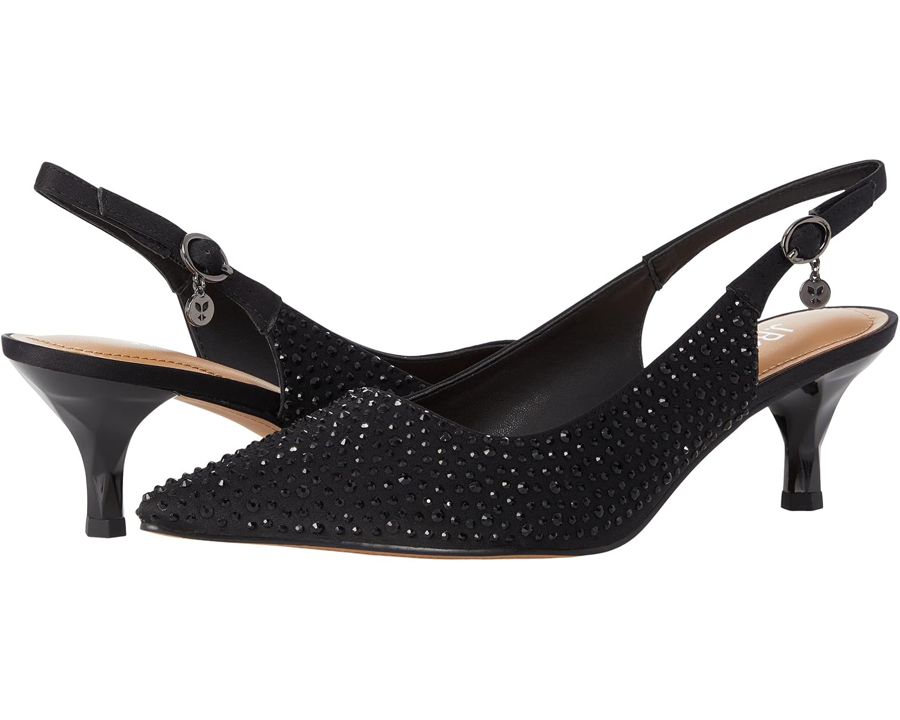 (取寄) ジェイレニー レディース フェリアンヌ J. Renee women Ferryanne Black Satin/Rhinestone｜ジェットラグ店