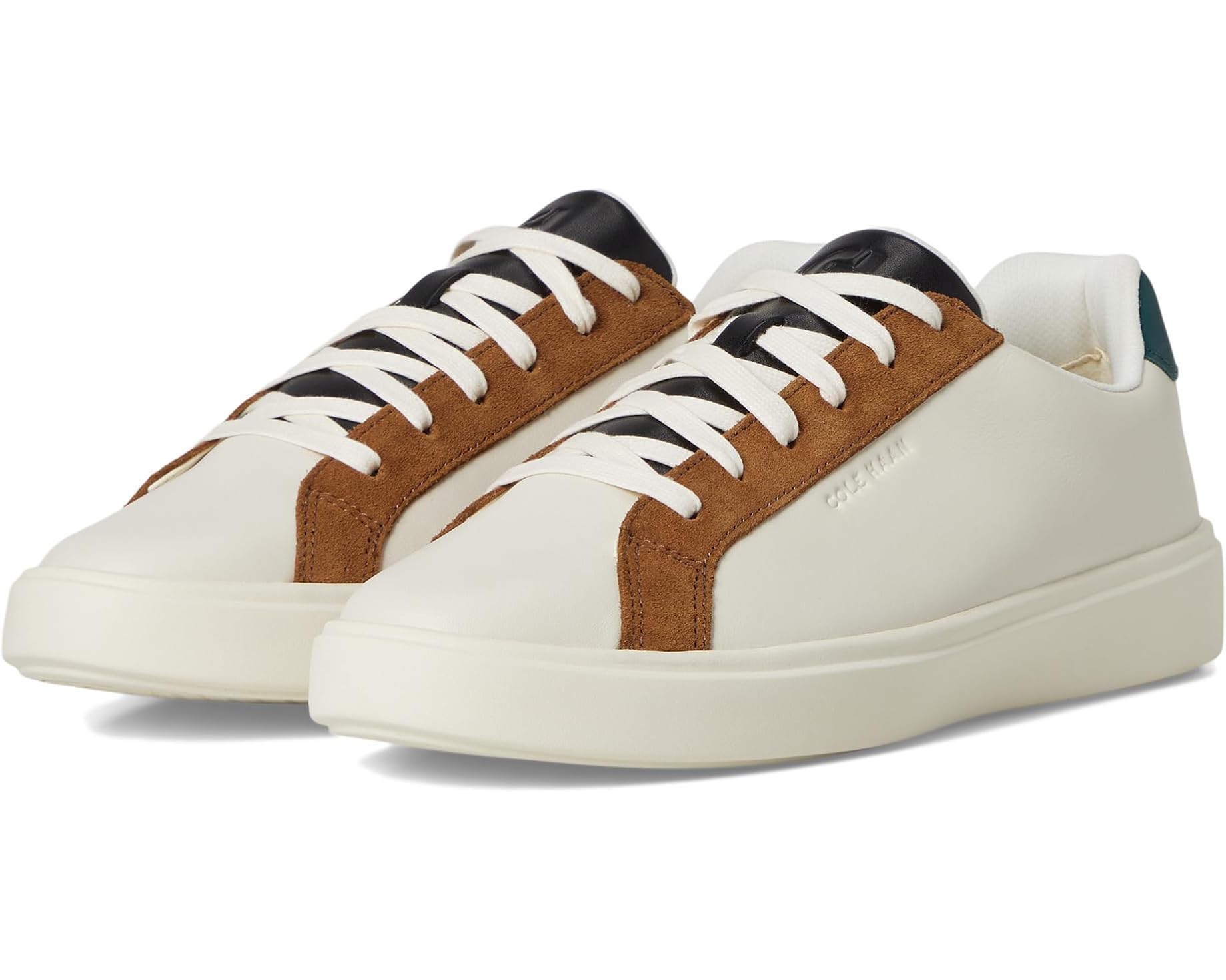 (取寄) コールハーン レディース グランド クロスコート デイリー スニーカー Cole Haan women Grand Crosscourt Daily Sneakers Ivory/Tobacco Suede｜ジェットラグ店