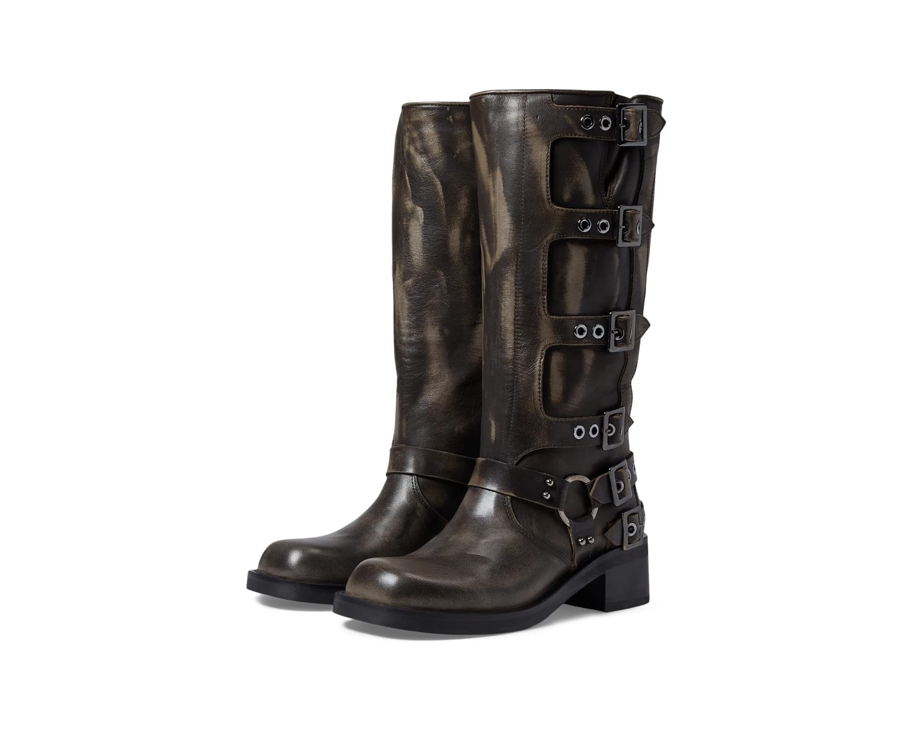 (取寄) スティーブマデン レディース ロッキー ブーツ Steve Madden women Rocky Boot Brown Distressed|ジェットラグ店