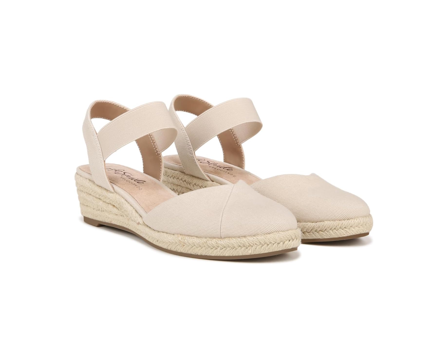 (取寄) ライフストライド レディース キミー ウェッジ エスパドリーユ LifeStride women Kimmie Wedge Espadrilles Almond Milk｜ジェットラグ店