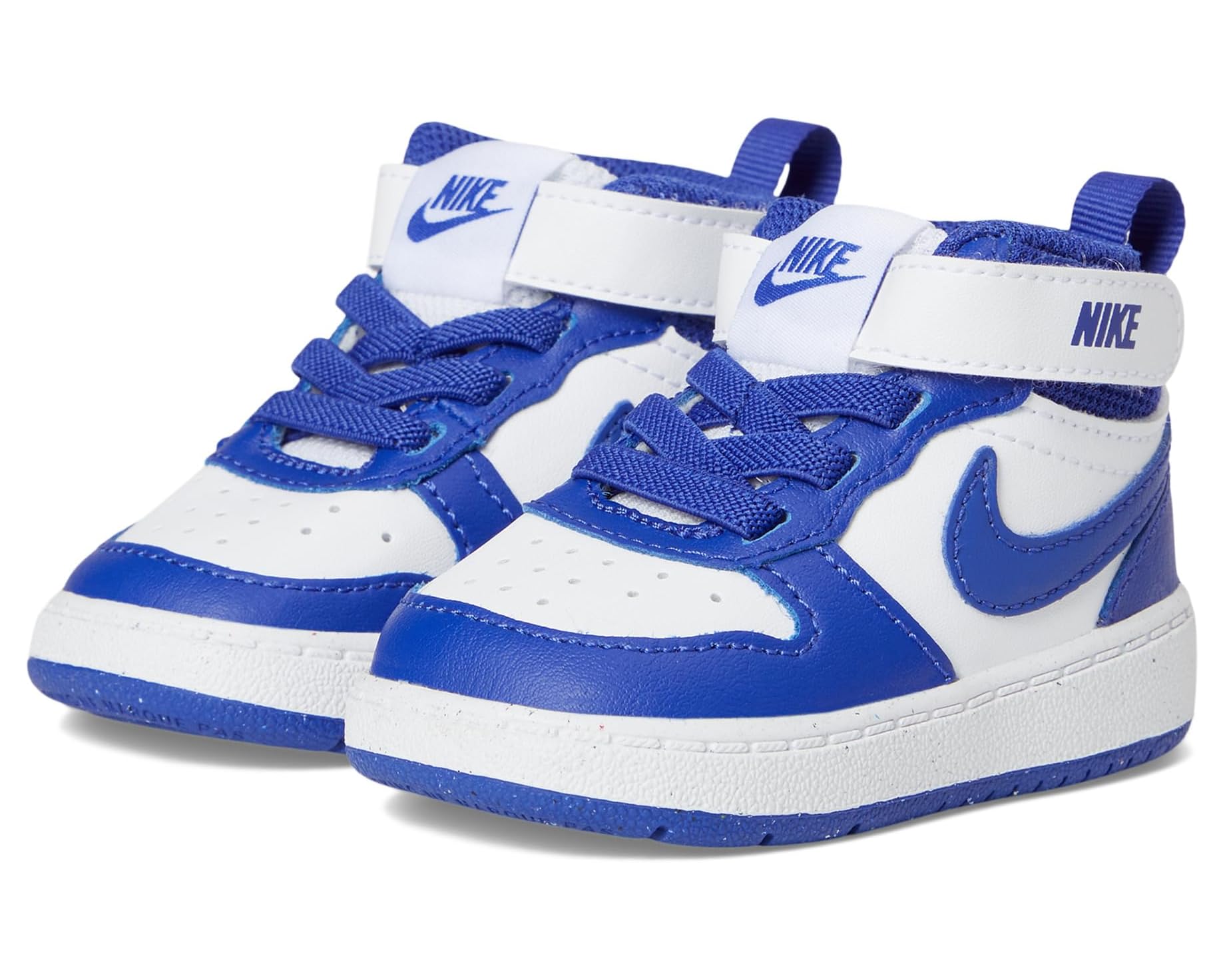 (取寄) ナイキ キッズ コート ボロー ミッド 2 (インファント/トドラー) Nike kids Court Borough Mid 2 (Infant/Toddler) White/Deep Night/White｜ジェットラグ店