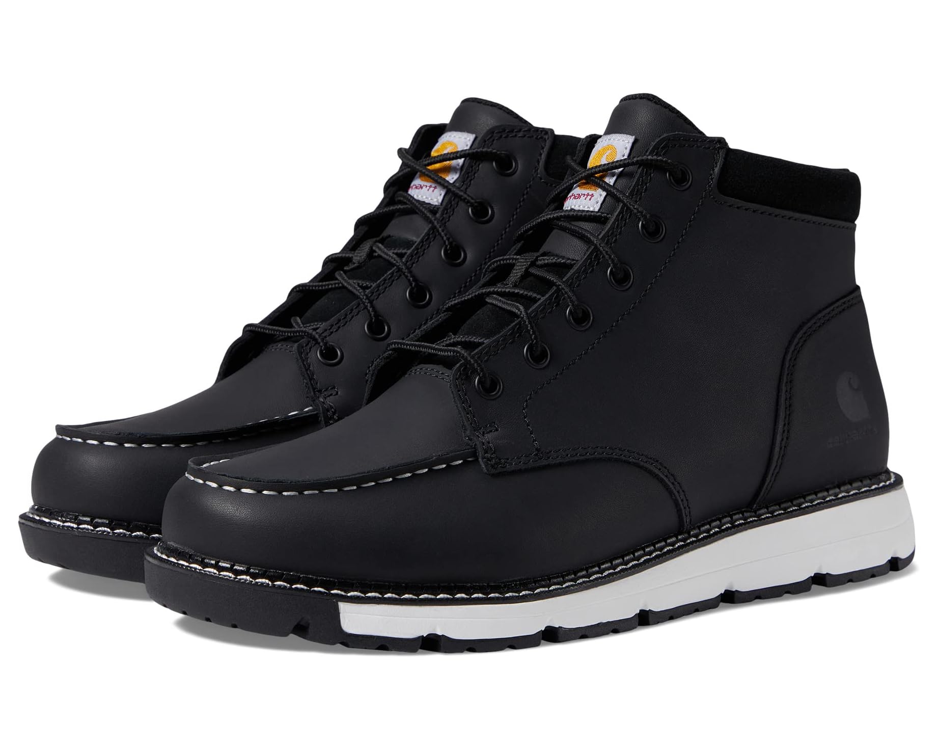 (取寄) カーハート メンズ ミルブルック モック ソフト トゥ ウェッジ ブーツ Carhartt men Millbrook 5" Moc Soft Toe Wedge Boot Black Oil Tanned｜ジェットラグ店 35,035円