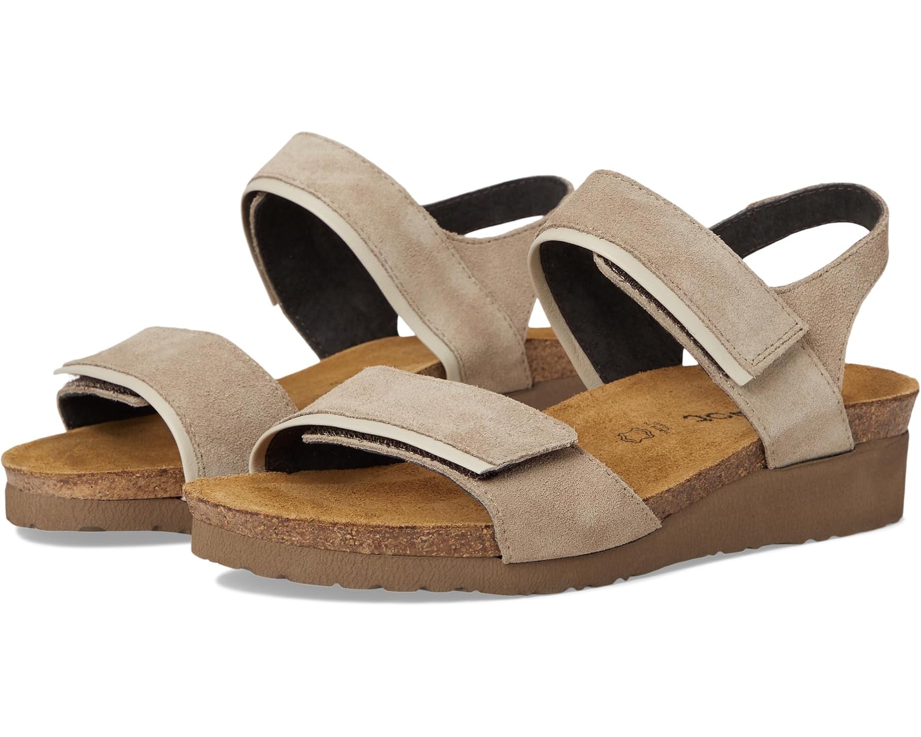 (取寄) ナオト レディース アイシャ - ワイド Naot women Aisha - Wide Almond Suede/Ivory Leather|ジェットラグ店