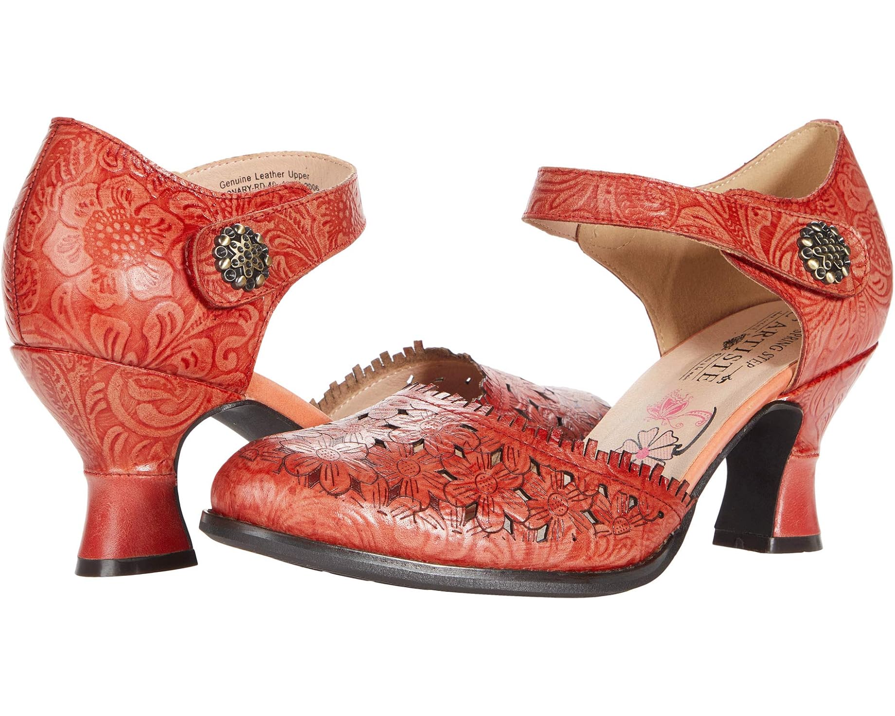 (取寄) レディース ビジョナリー L'Artiste by Spring Step women Visionary Red Leather|ジェットラグ店