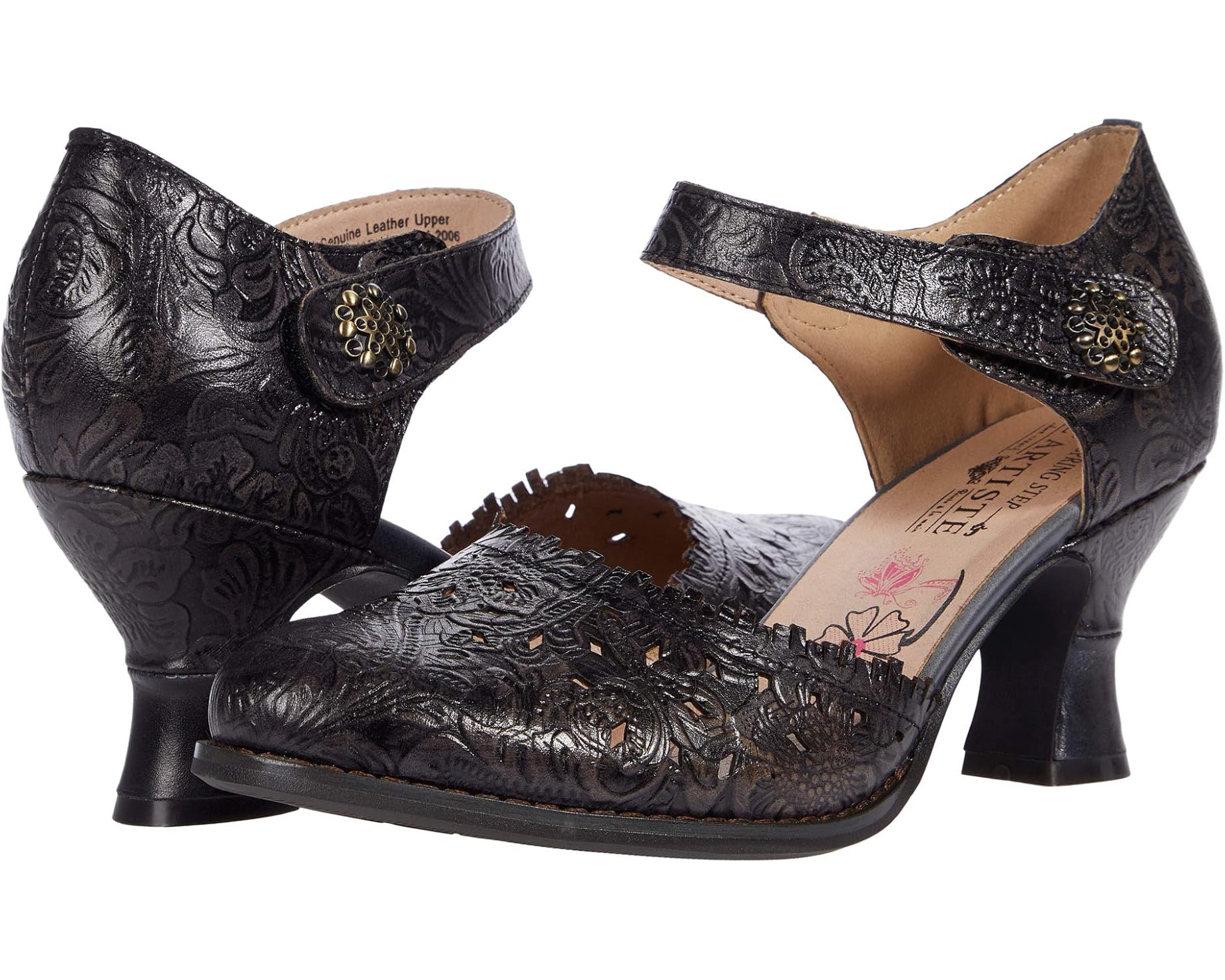 (取寄) レディース ビジョナリー L'Artiste by Spring Step women Visionary Black Leather|ジェットラグ店