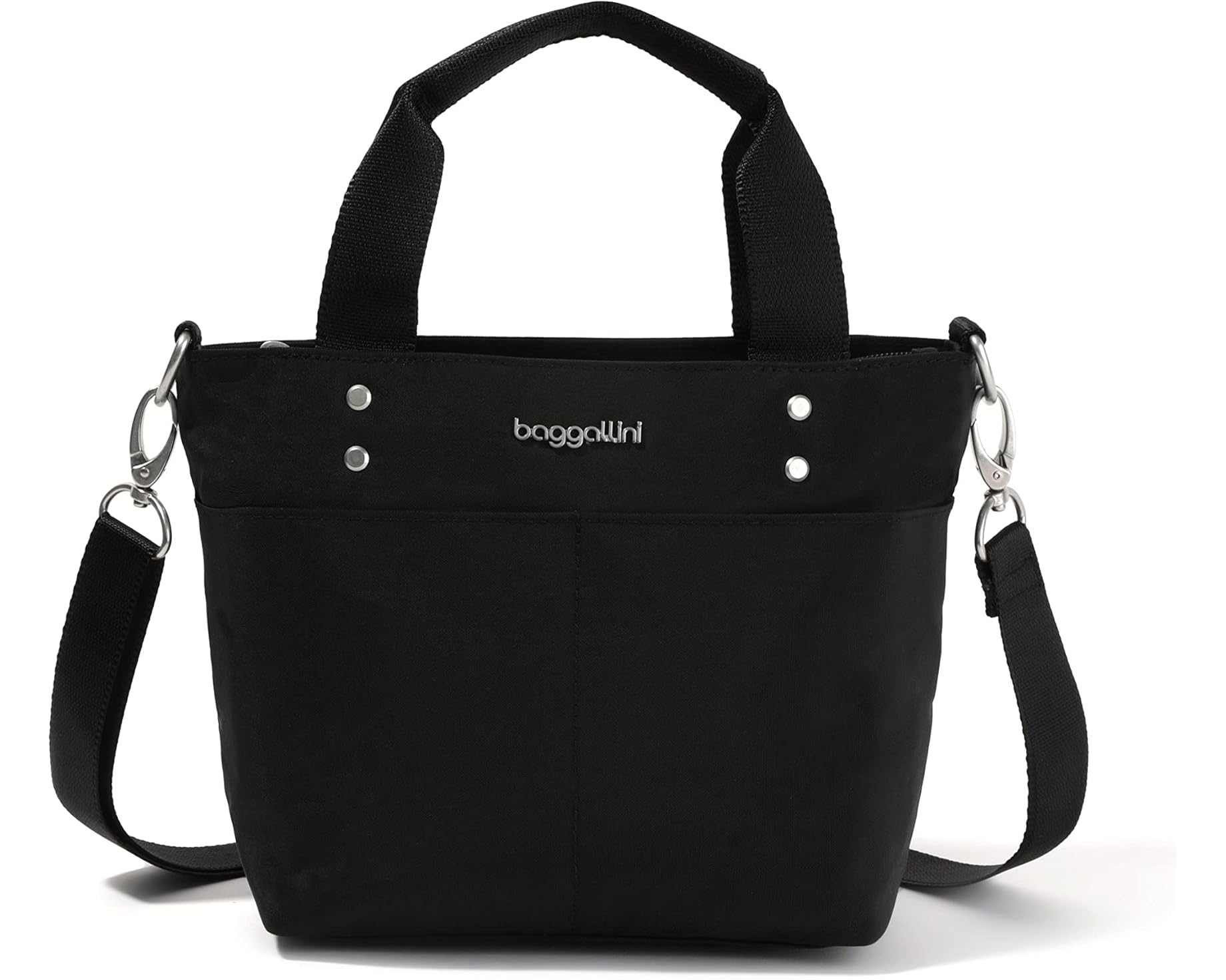 (取寄) バッガリーニ ミニ キャリーオール トート Baggallini Mini Carryall Tote Black｜ジェットラグ店