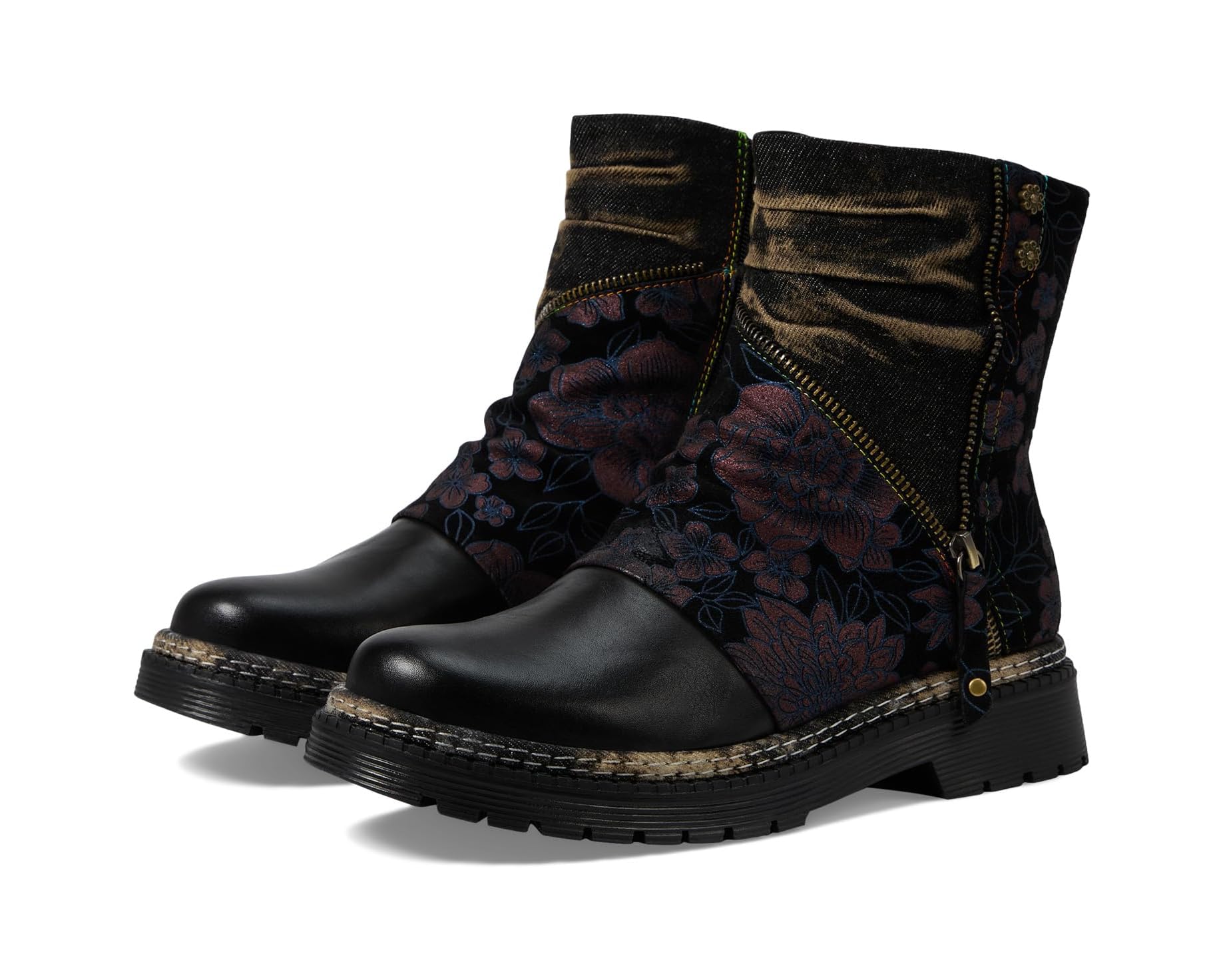 (取寄) レディース L'Artiste by Spring Step women Avrilrose Black Multi｜ジェットラグ店