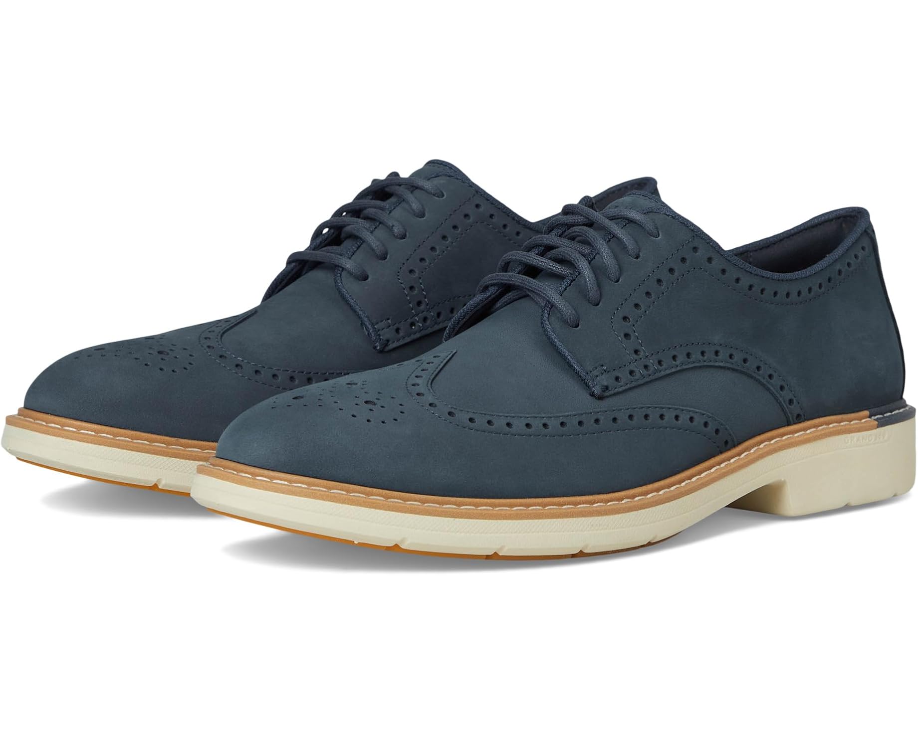 (取寄) コールハーン メンズ ゴー-トゥ ウイング オックスフォード Cole Haan men Go-To Wing Oxfords Big Dipper Nubuck/Ivory｜ジェットラグ店