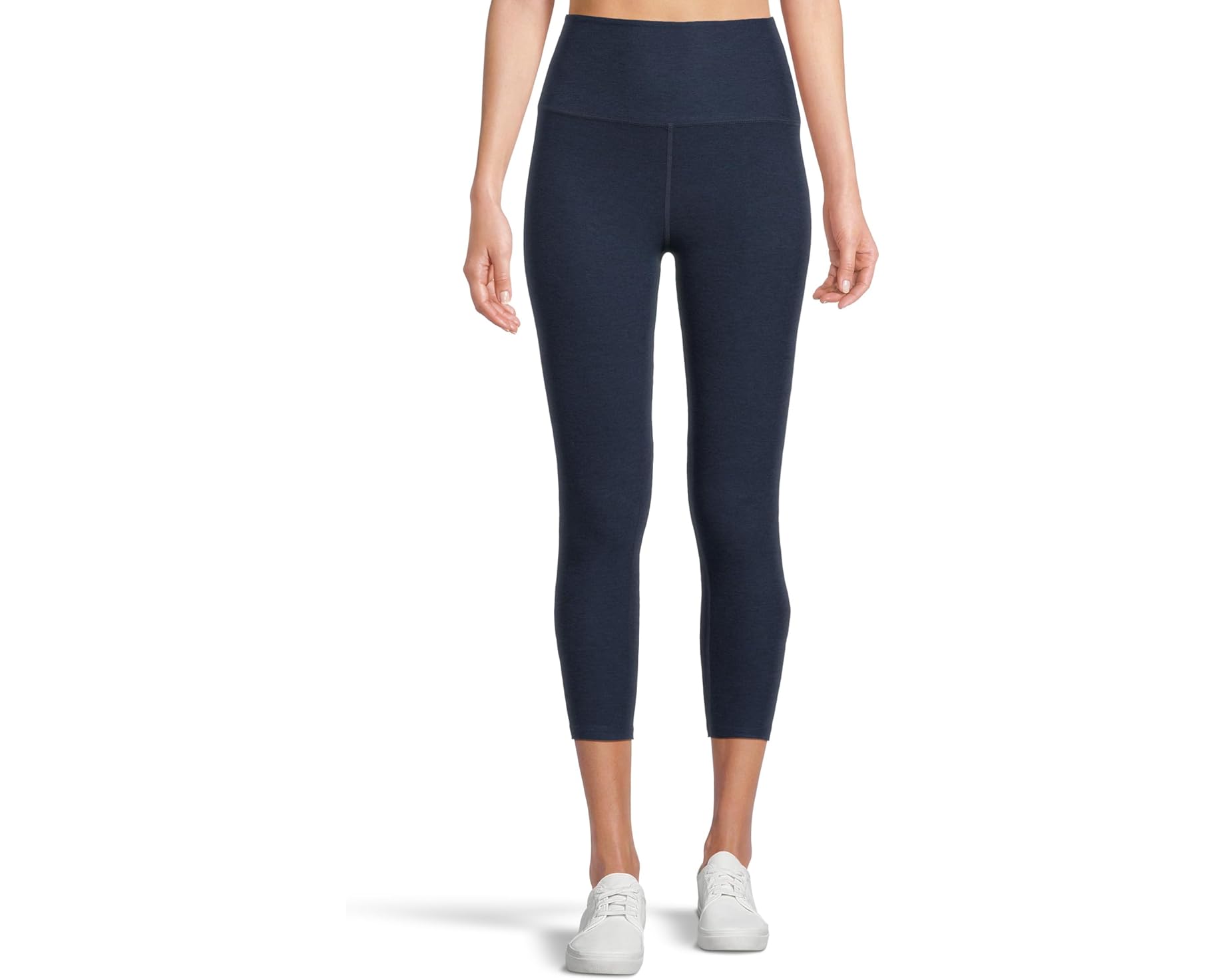 (取寄) ビヨンドヨガ レディース スペースダイ ウォーク アンド トーク ハイウエスト カプリ レギングス Beyond Yoga women Spacedye Walk And Talk High-Waisted Capri Leggings Nocturnal Navy｜ジェットラグ店
