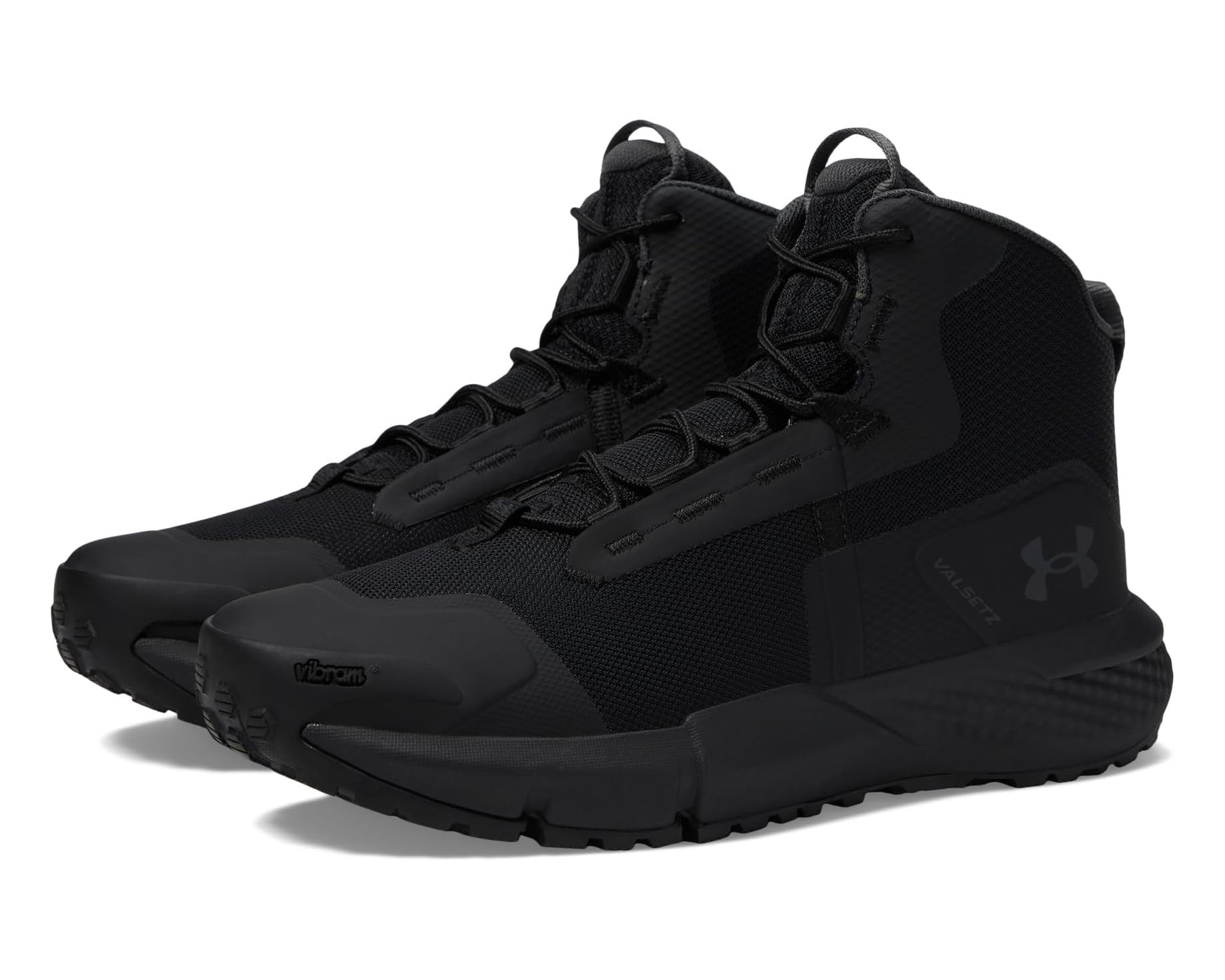 (取寄) アンダーアーマー メンズ チャージド バロー ミッド Under Armour men Charged Valsetz Mid Black/Black/Jet Gray|ジェットラグ店