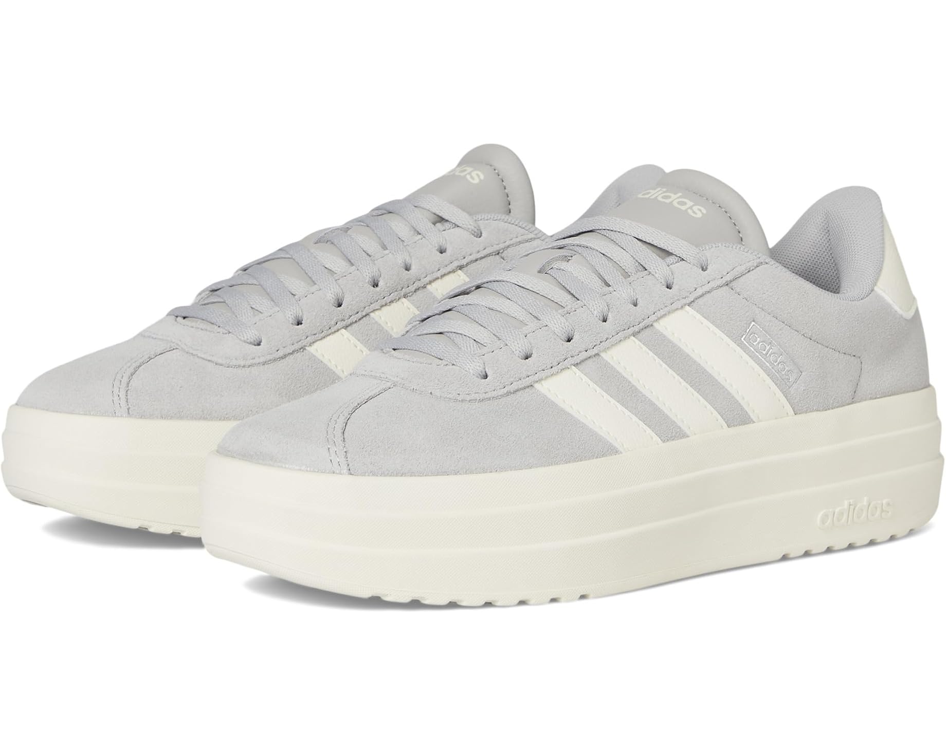 (取寄) アディダス レディース Vl コート ボールド シューズ adidas women Vl Court Bold Shoes Grey/Off White/White｜ジェットラグ店