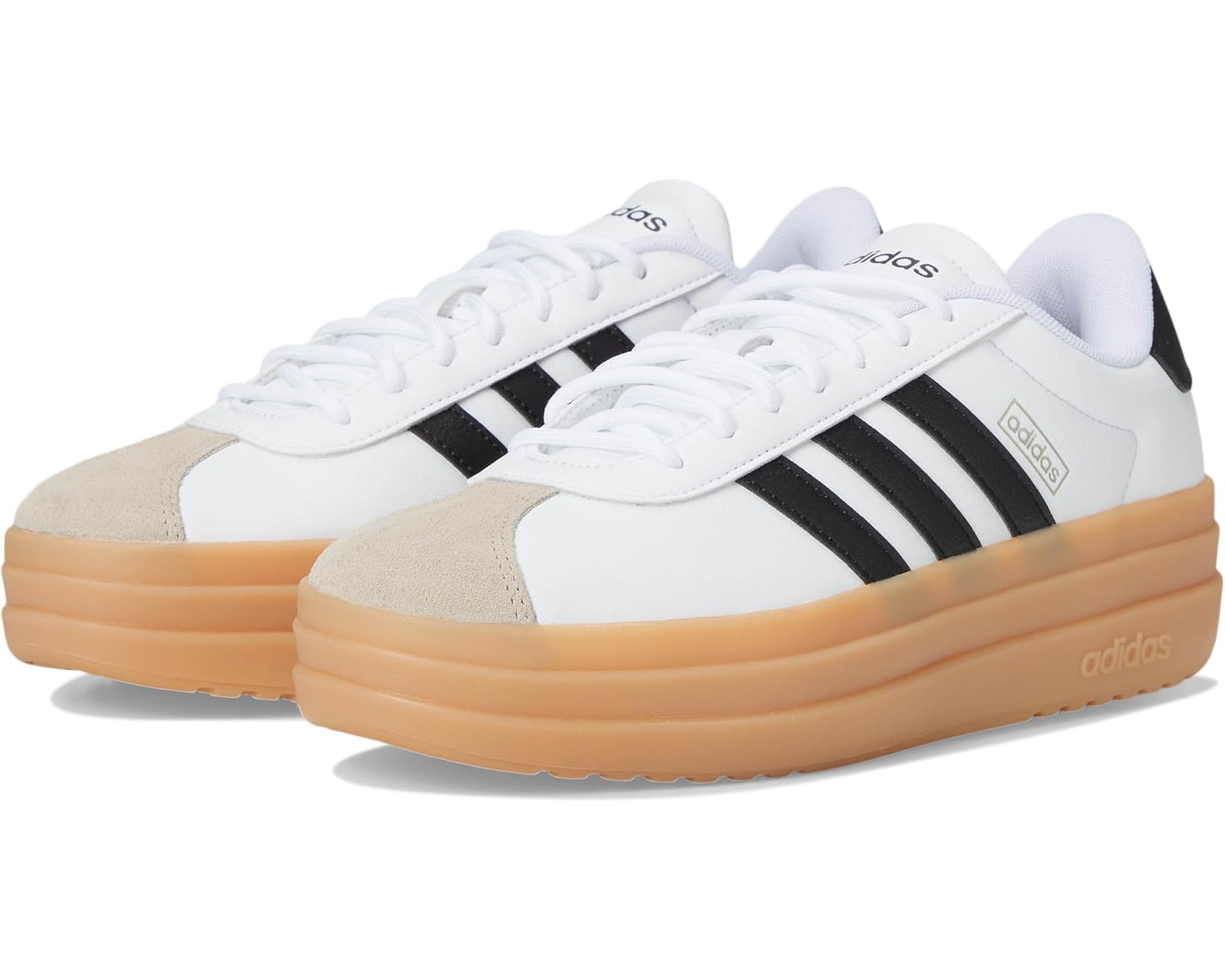 (取寄) アディダス レディース Vl コート ボールド シューズ adidas women Vl Court Bold Shoes White/Black/Wonder Beige｜ジェットラグ店