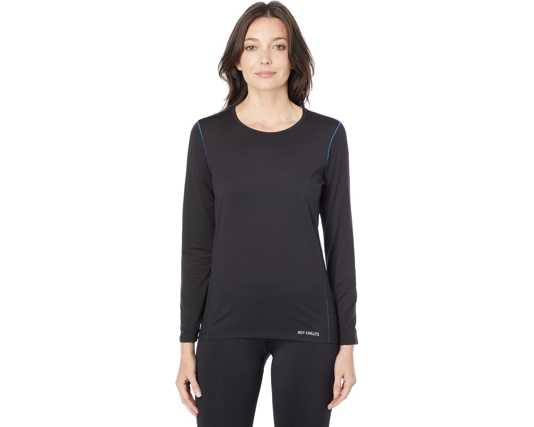 (取寄) ホットチリ レディース クリマ-トレック クルー ネック Hot Chillys women Clima-Trek Crew Neck Black｜ジェットラグ店 18,311円