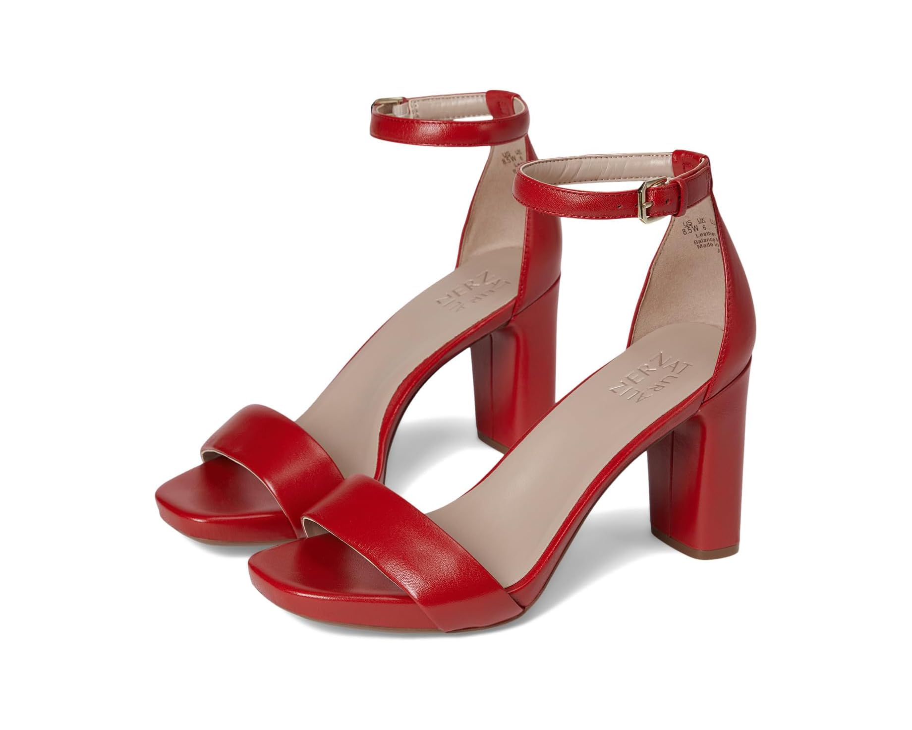 (取寄) ナチュラライザー レディース ジョイ Naturalizer women Joy Red Leather｜ジェットラグ店
